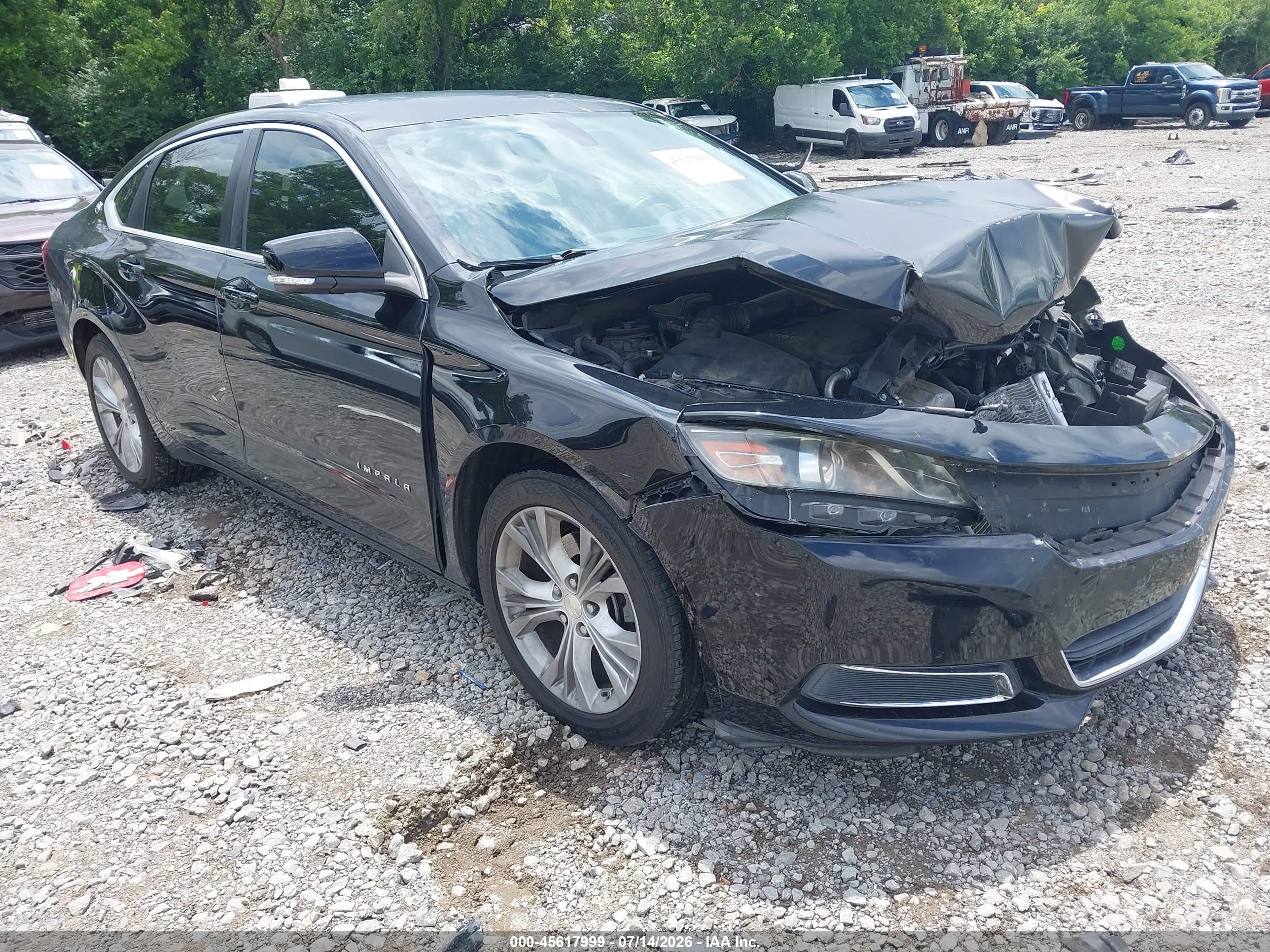2014 Chevrolet Impala 1lt Black vin: 1G1115SL4EU122049