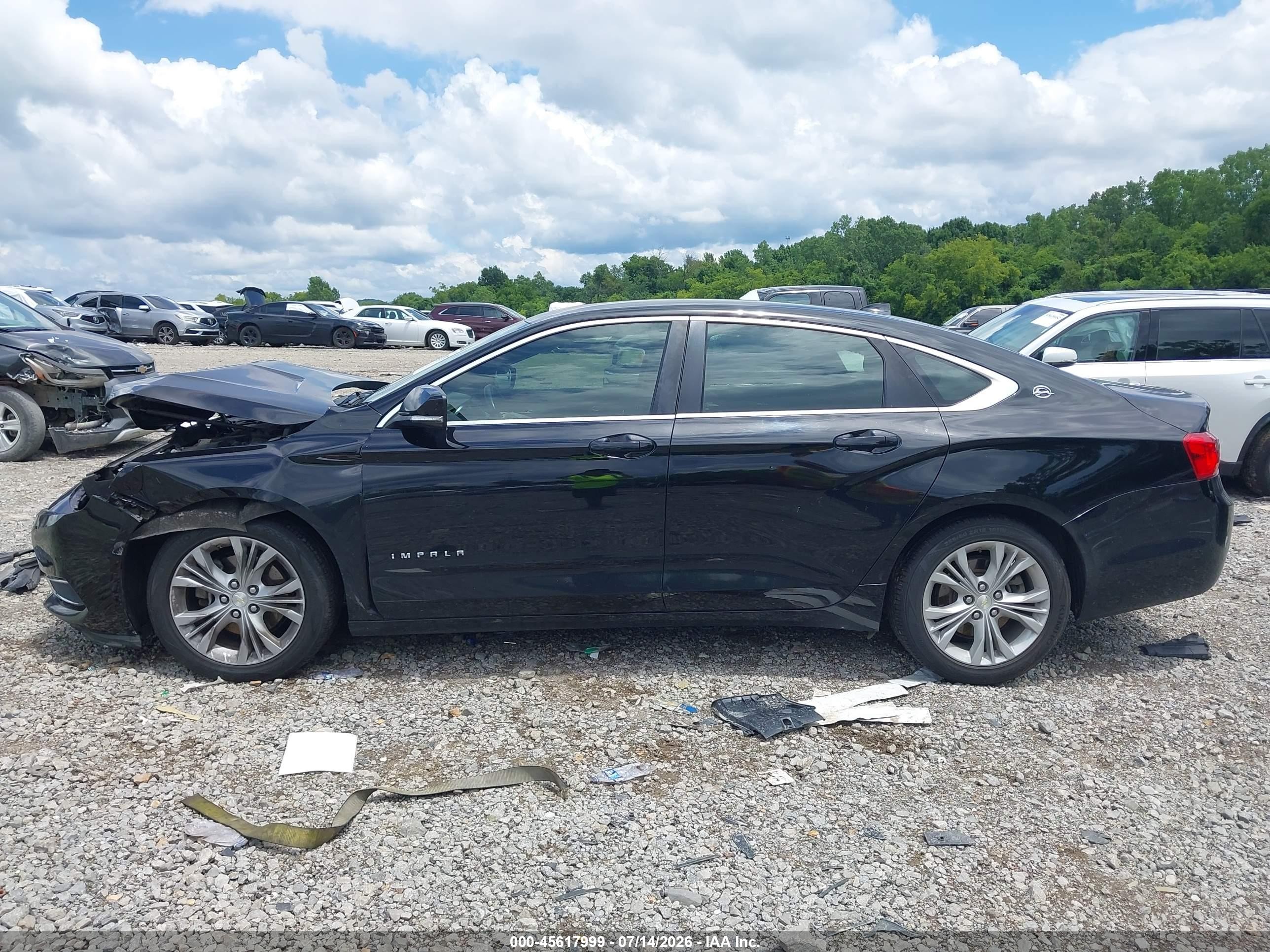 2014 Chevrolet Impala 1lt Black vin: 1G1115SL4EU122049