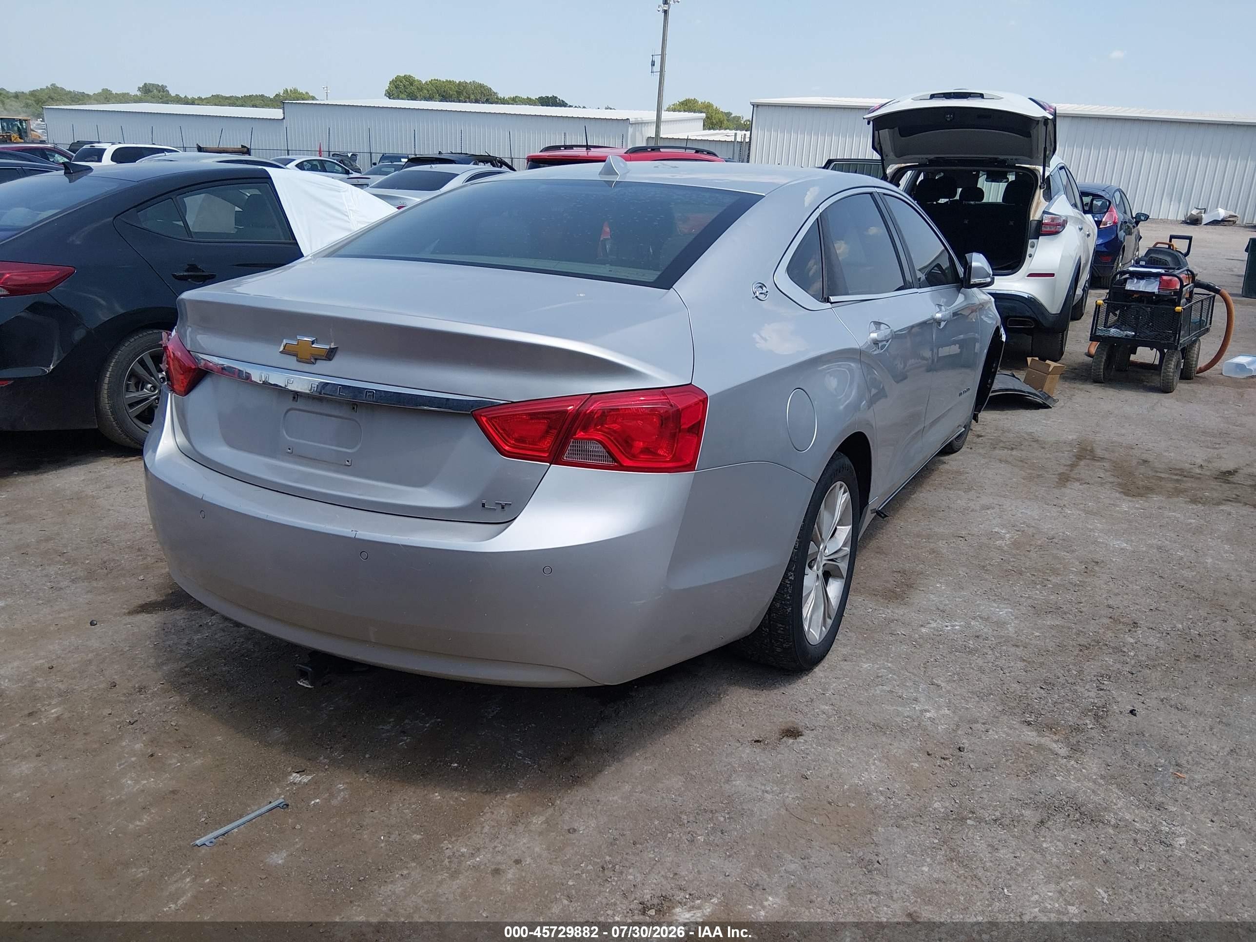 2014 Chevrolet Impala 1lt Silver vin: 1G1115SL4EU150885