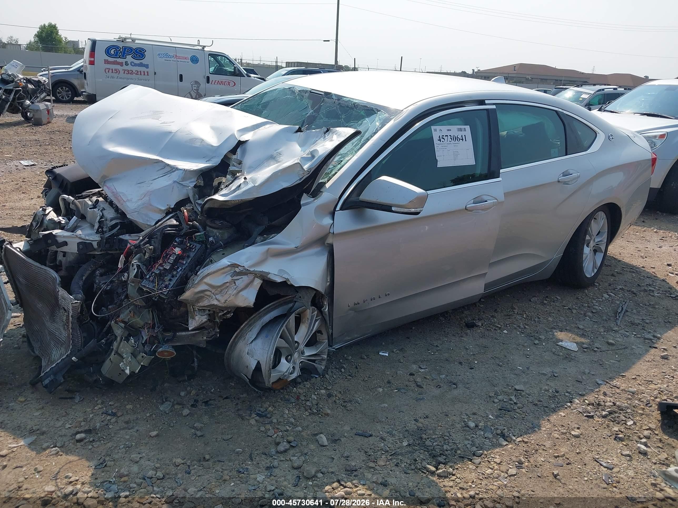 2014 Chevrolet Impala 1lt Silver vin: 1G1115SL5EU100867