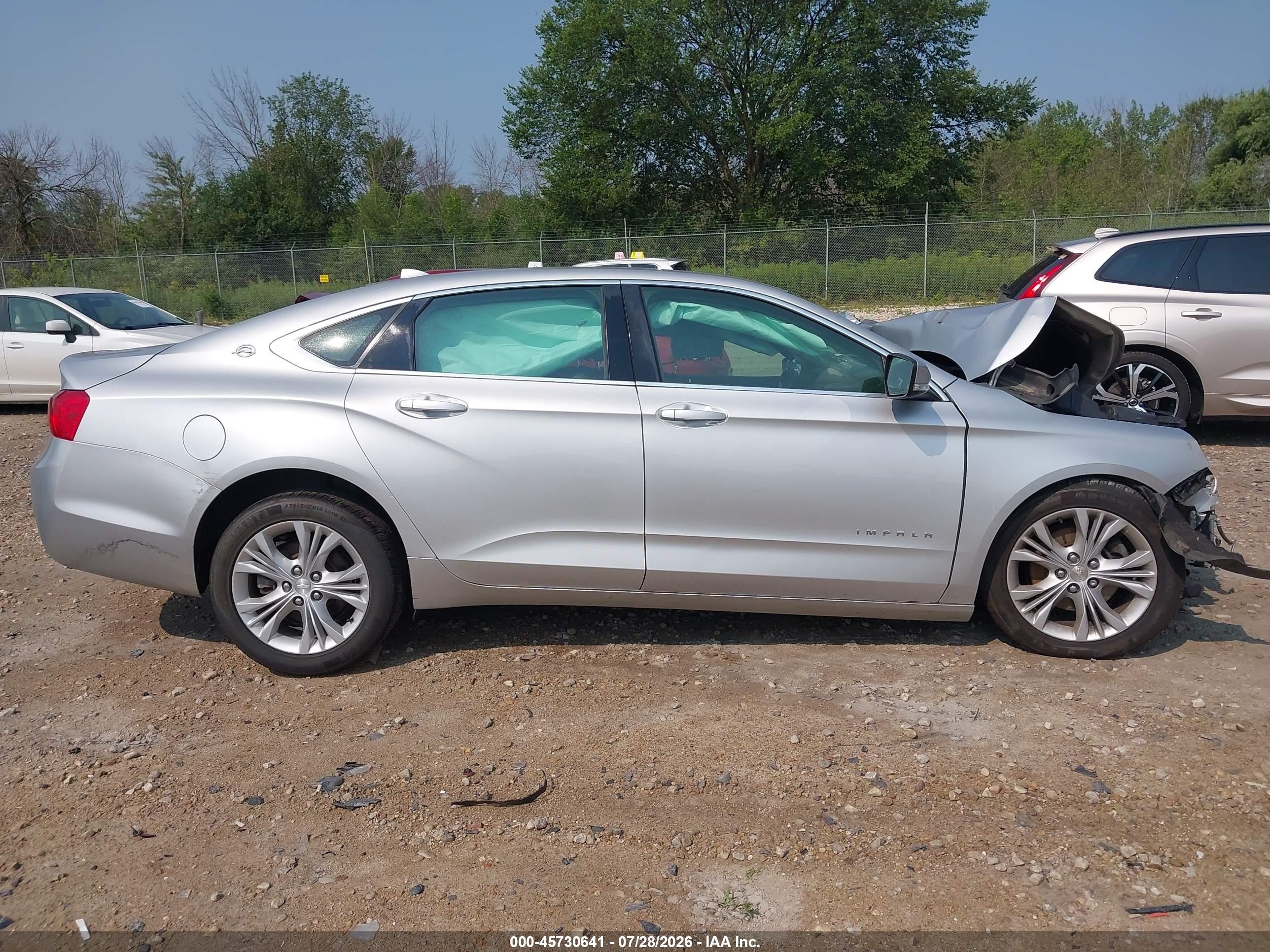 2014 Chevrolet Impala 1lt Silver vin: 1G1115SL5EU100867