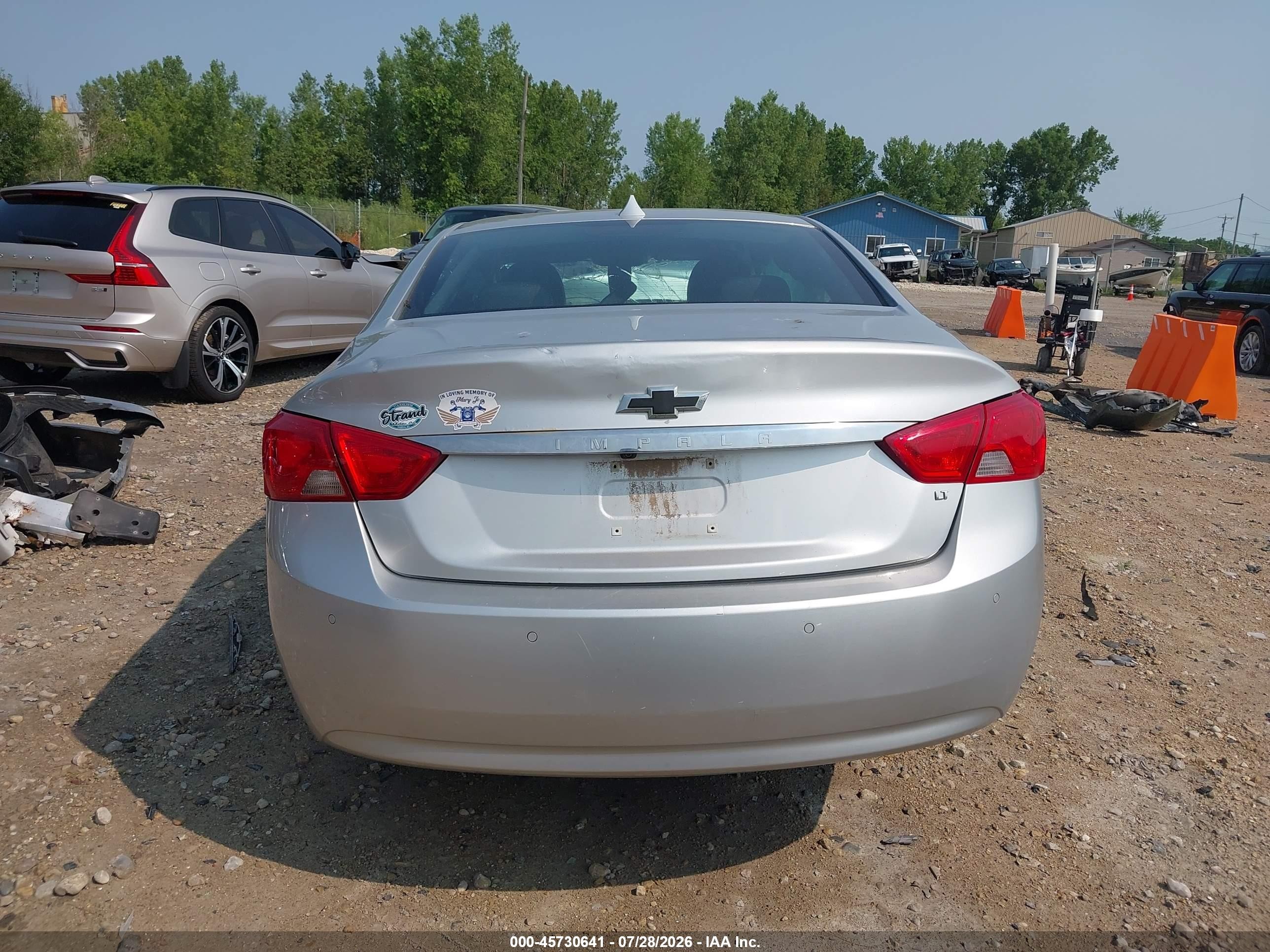 2014 Chevrolet Impala 1lt Silver vin: 1G1115SL5EU100867