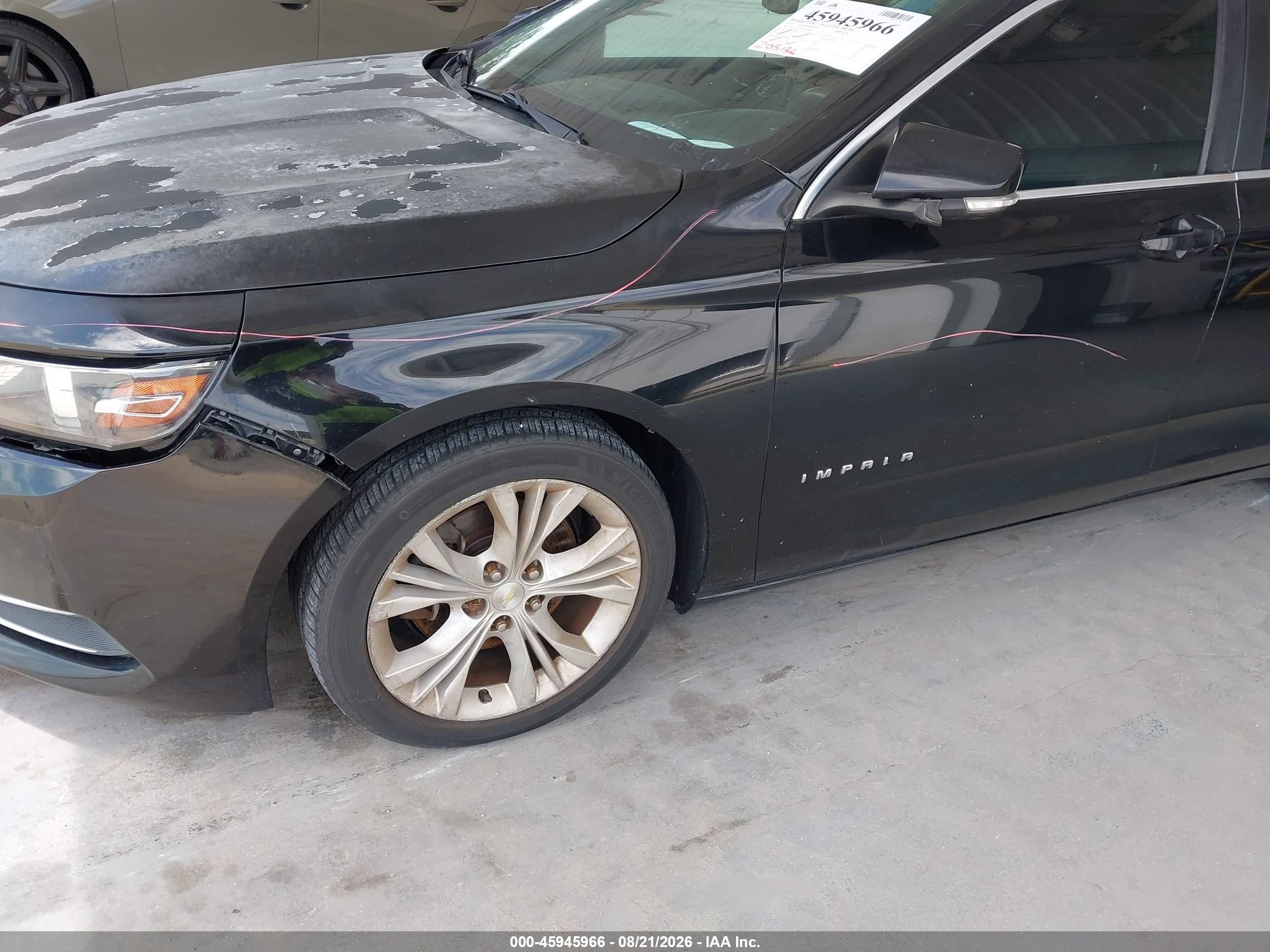 2015 Chevrolet Impala 1lt Black vin: 1G1115SL5FU100708
