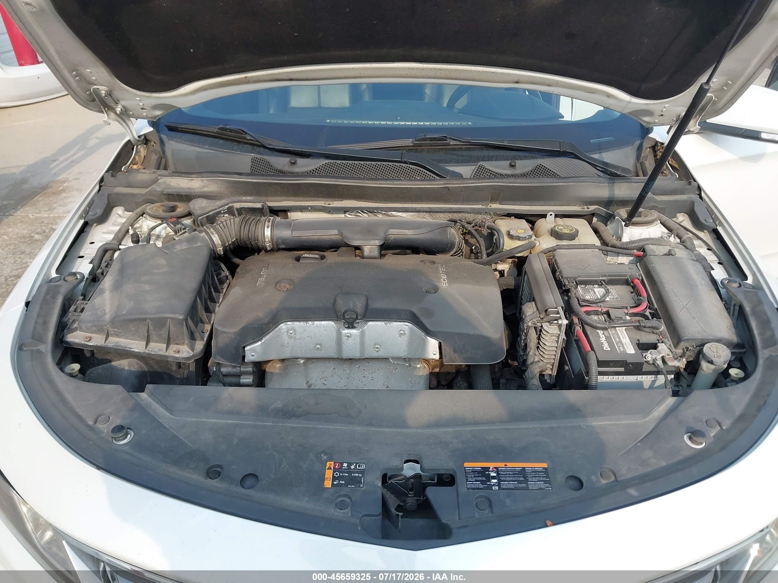 2015 Chevrolet Impala 1lt White vin: 1G1115SL5FU137757