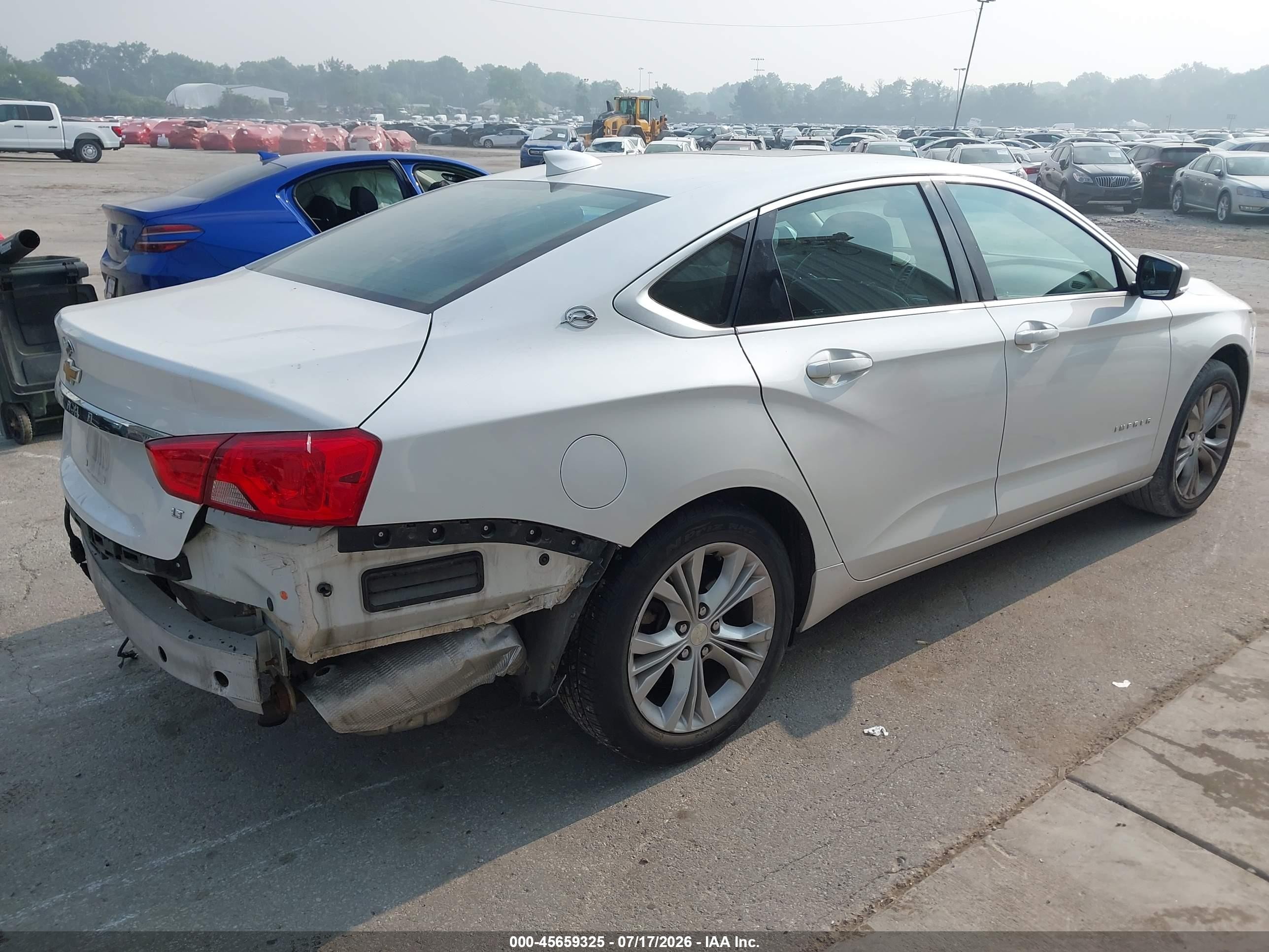 2015 Chevrolet Impala 1lt White vin: 1G1115SL5FU137757