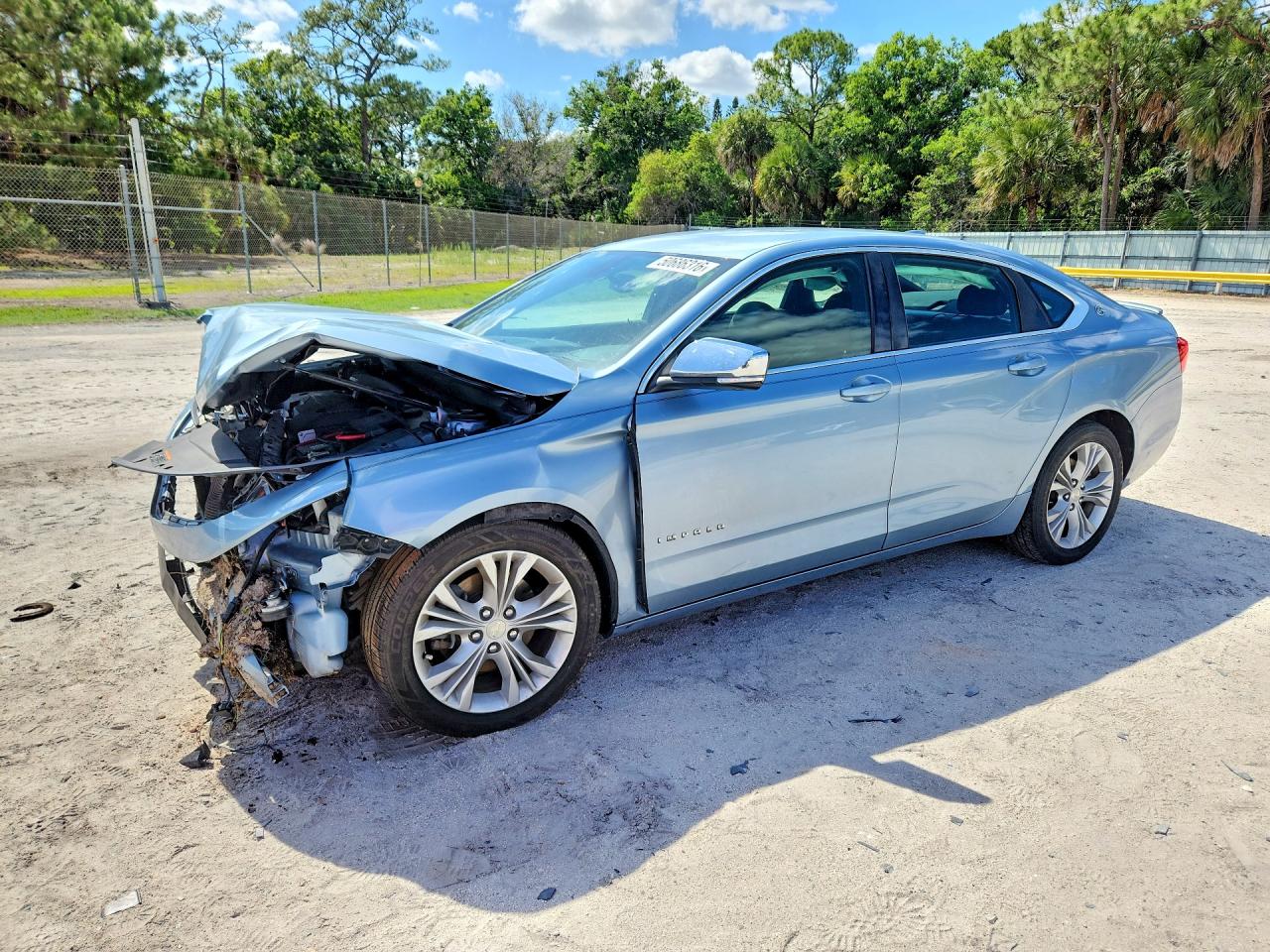 2015 Chevrolet Impala Lt Blue vin: 1G1115SL5FU144367