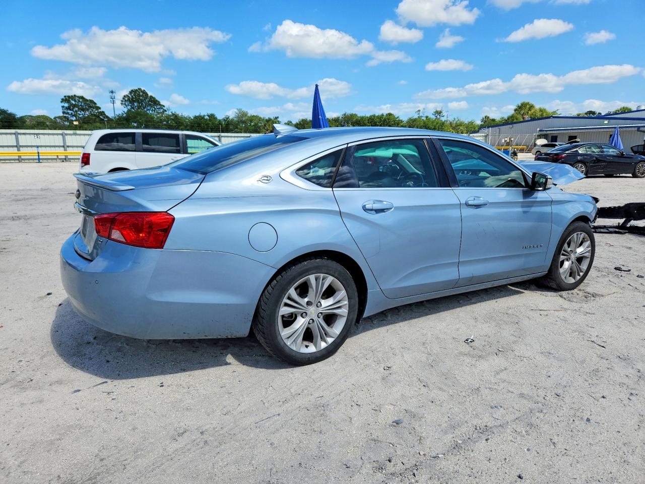 2015 Chevrolet Impala Lt Blue vin: 1G1115SL5FU144367