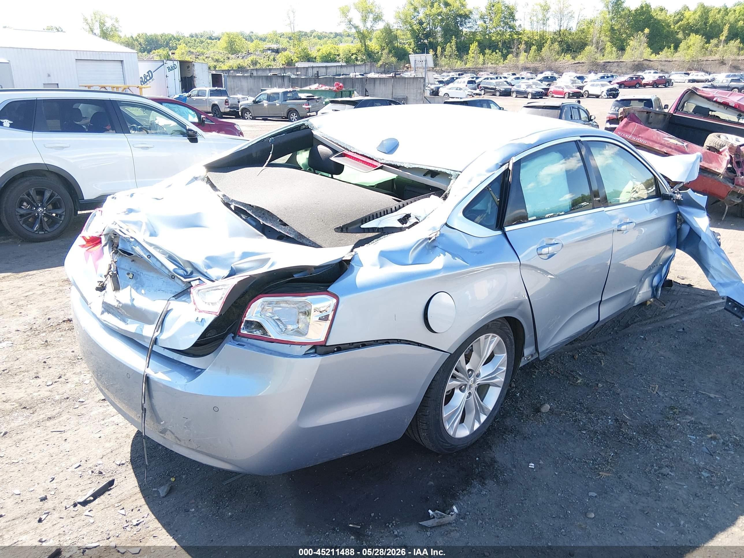 2014 Chevrolet Impala 1lt Blue vin: 1G1115SL6EU107682