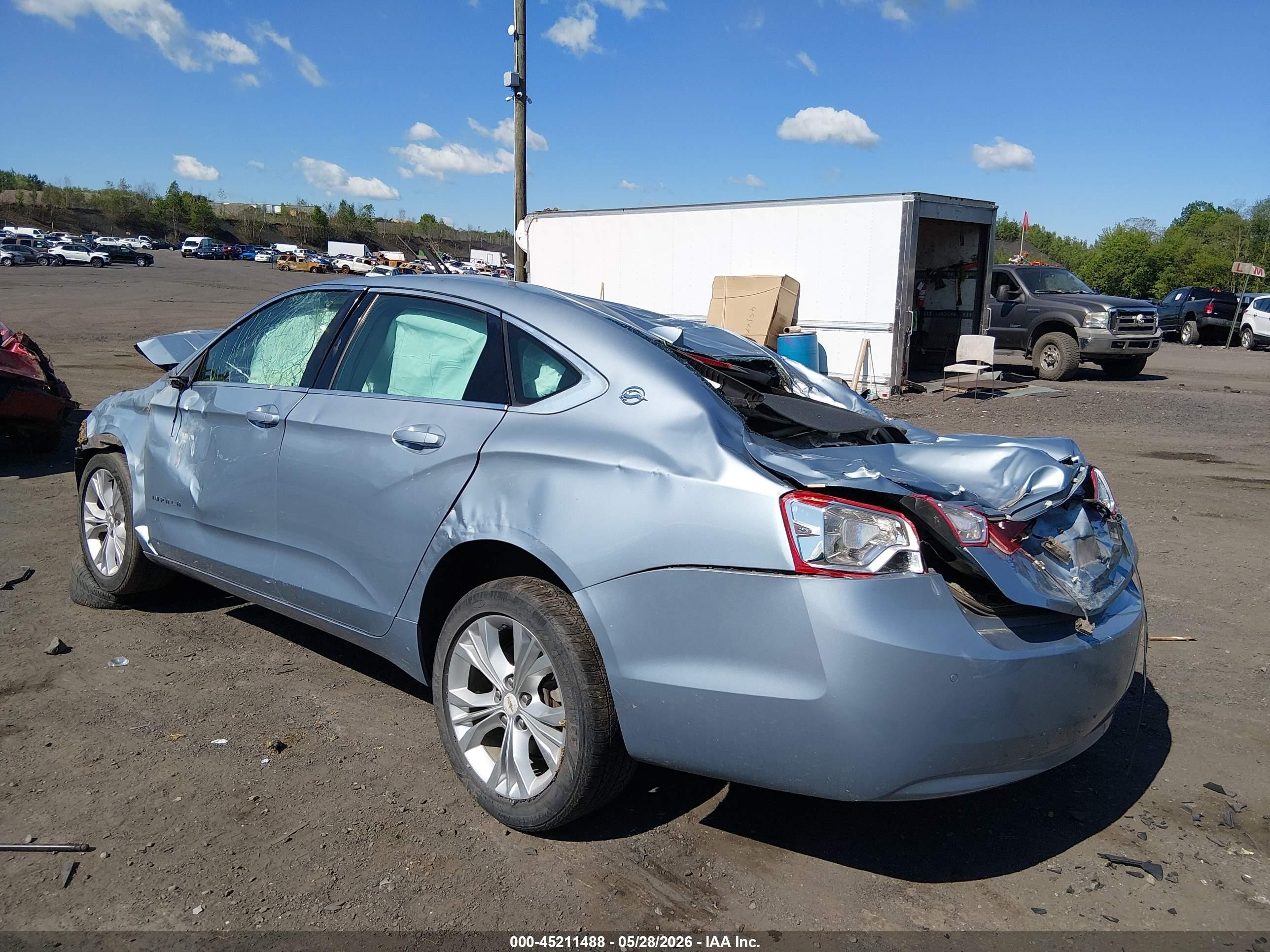 2014 Chevrolet Impala 1lt Blue vin: 1G1115SL6EU107682