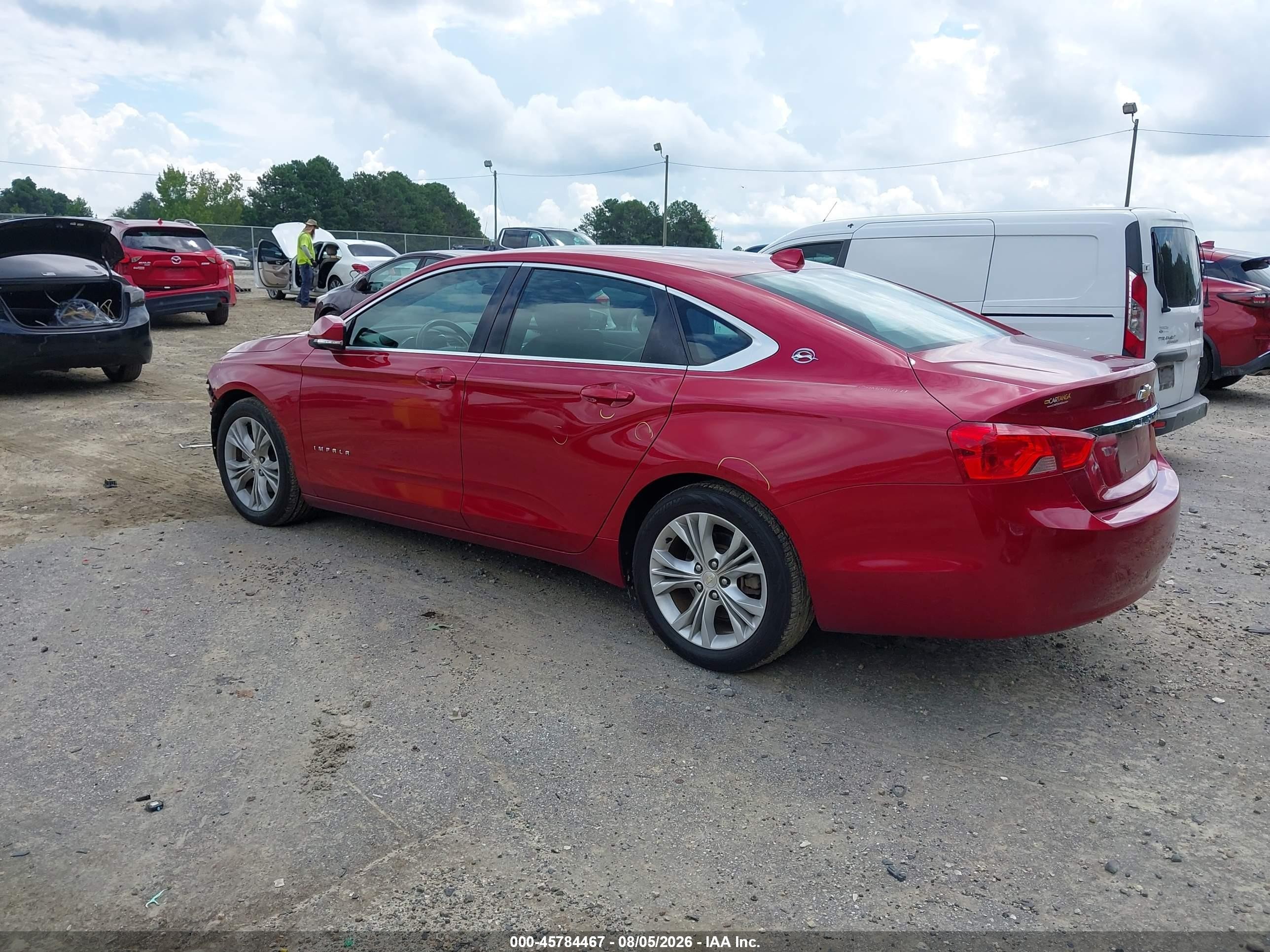 2014 Chevrolet Impala 1lt Red vin: 1G1115SL7EU109960