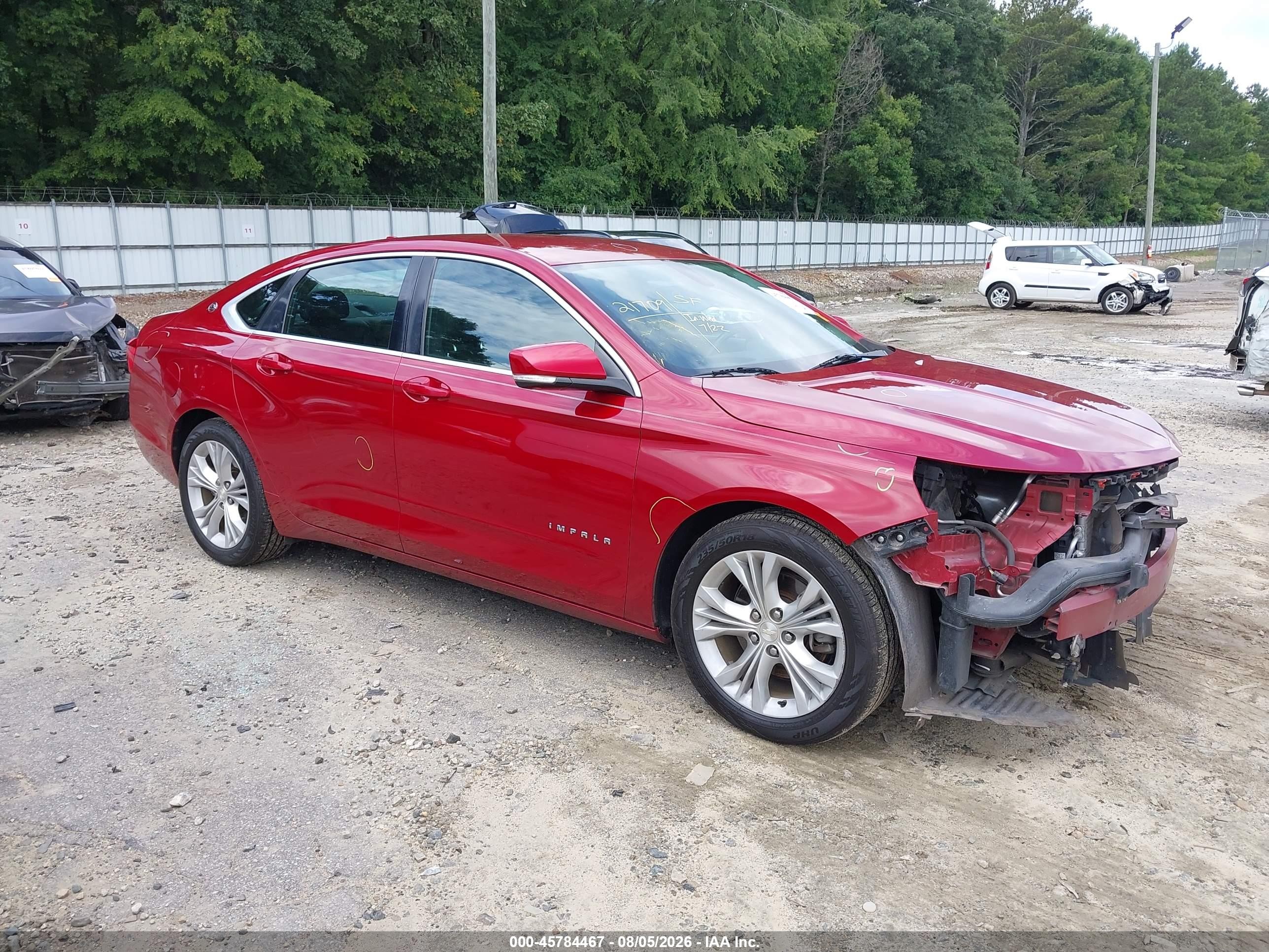 2014 Chevrolet Impala 1lt Red vin: 1G1115SL7EU109960