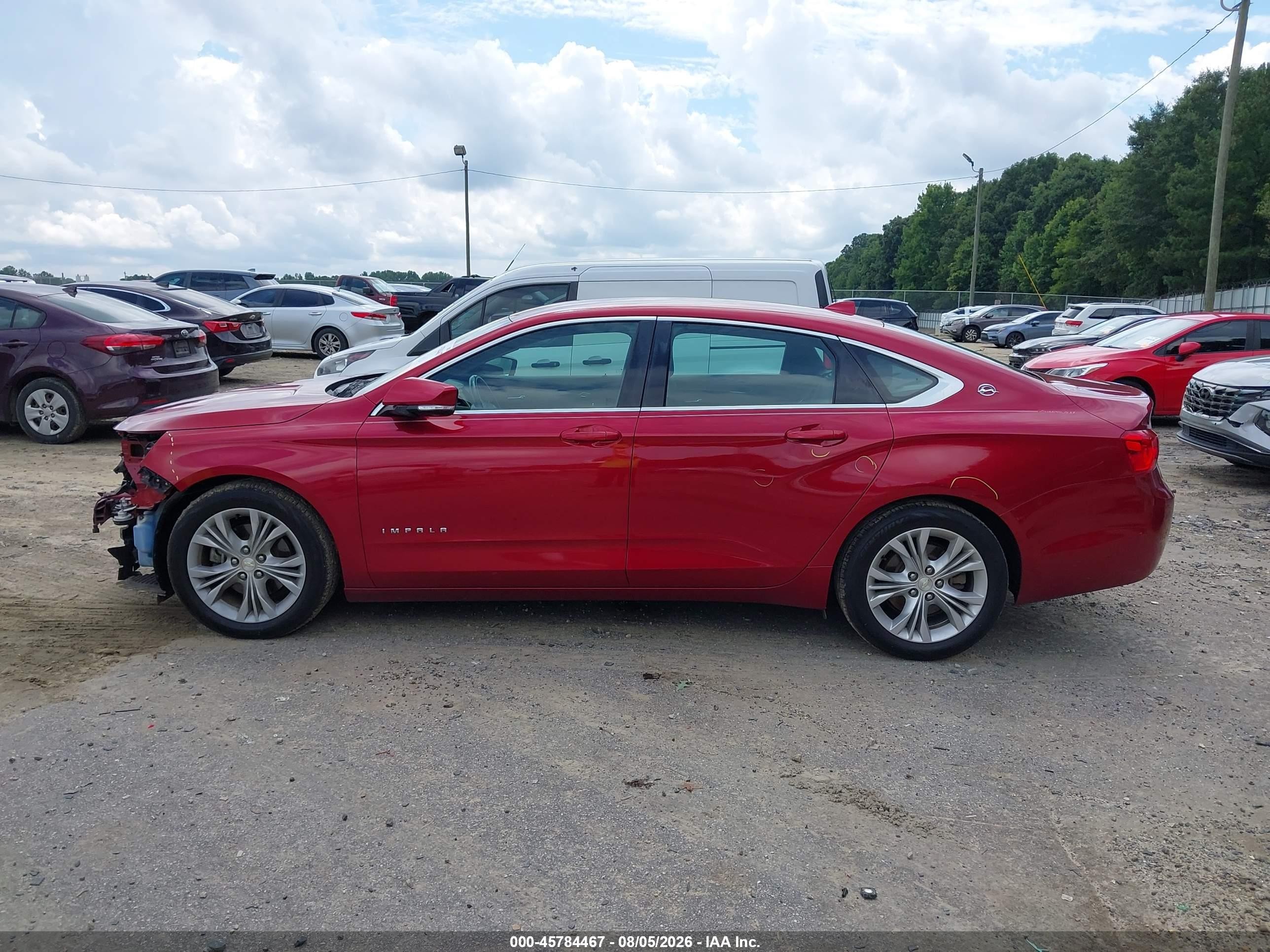 2014 Chevrolet Impala 1lt Red vin: 1G1115SL7EU109960