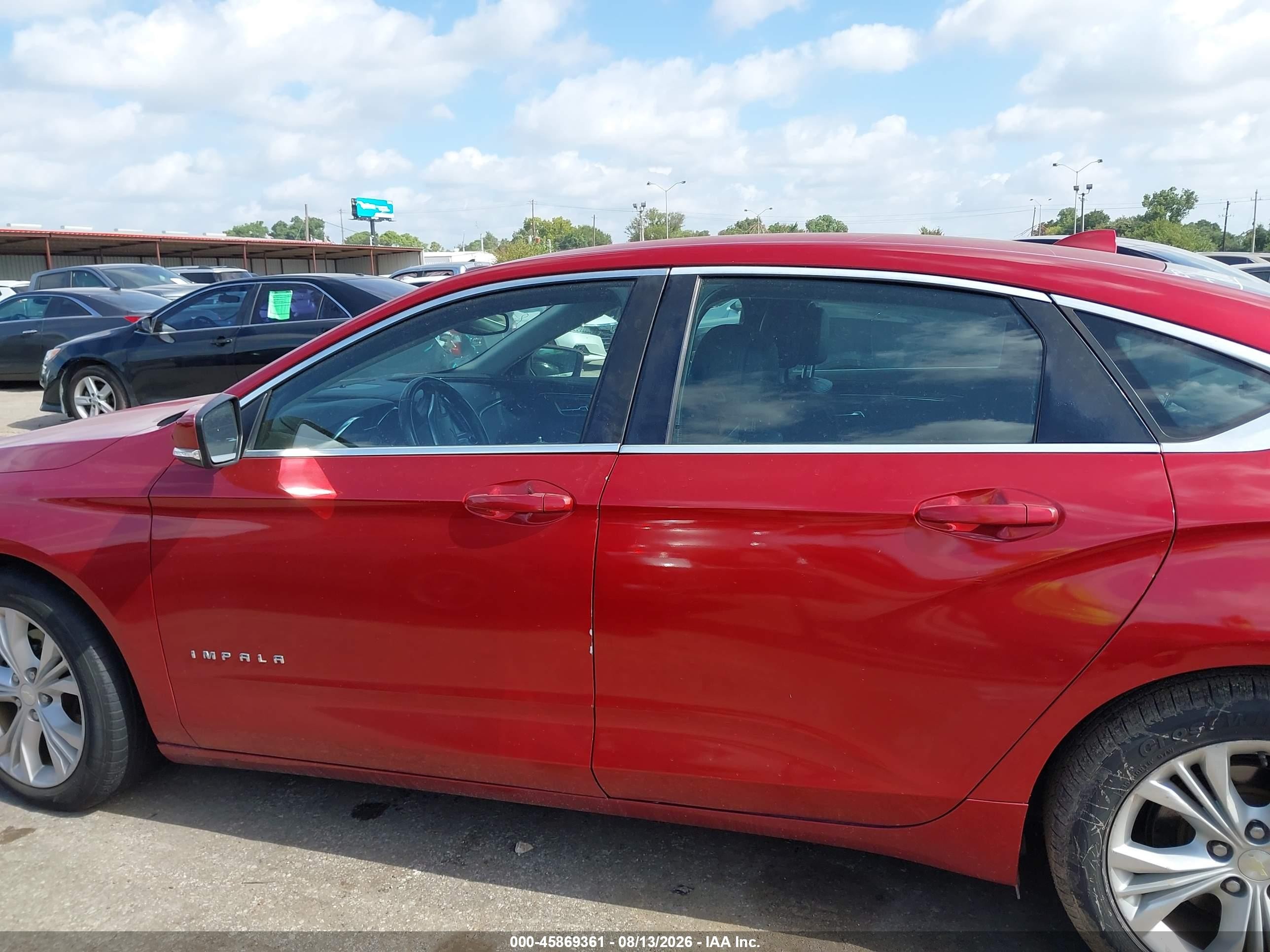 2014 Chevrolet Impala 1lt Red vin: 1G1115SL7EU112423