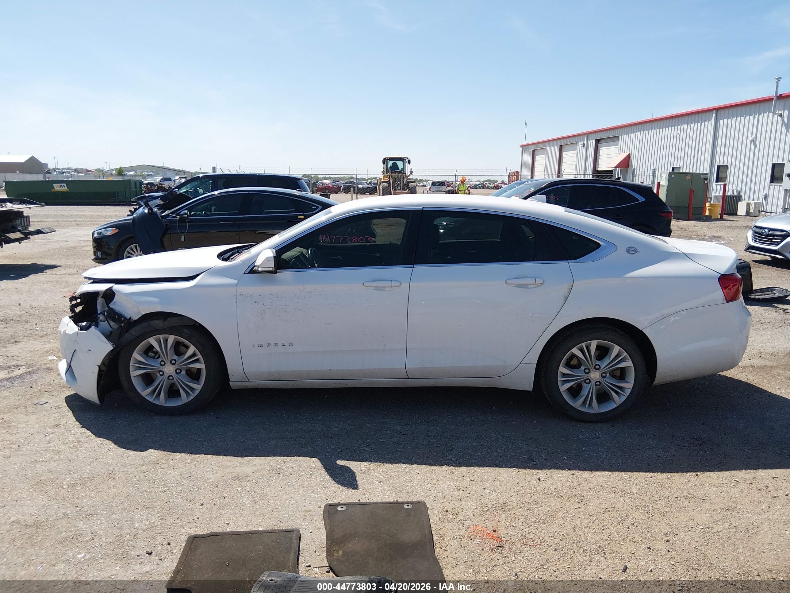 2014 Chevrolet Impala 1lt White vin: 1G1115SL8EU118487