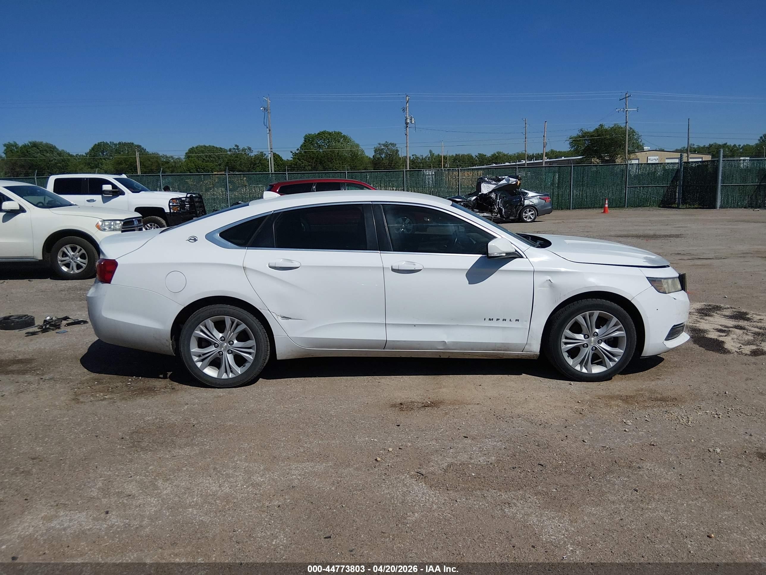 2014 Chevrolet Impala 1lt White vin: 1G1115SL8EU118487