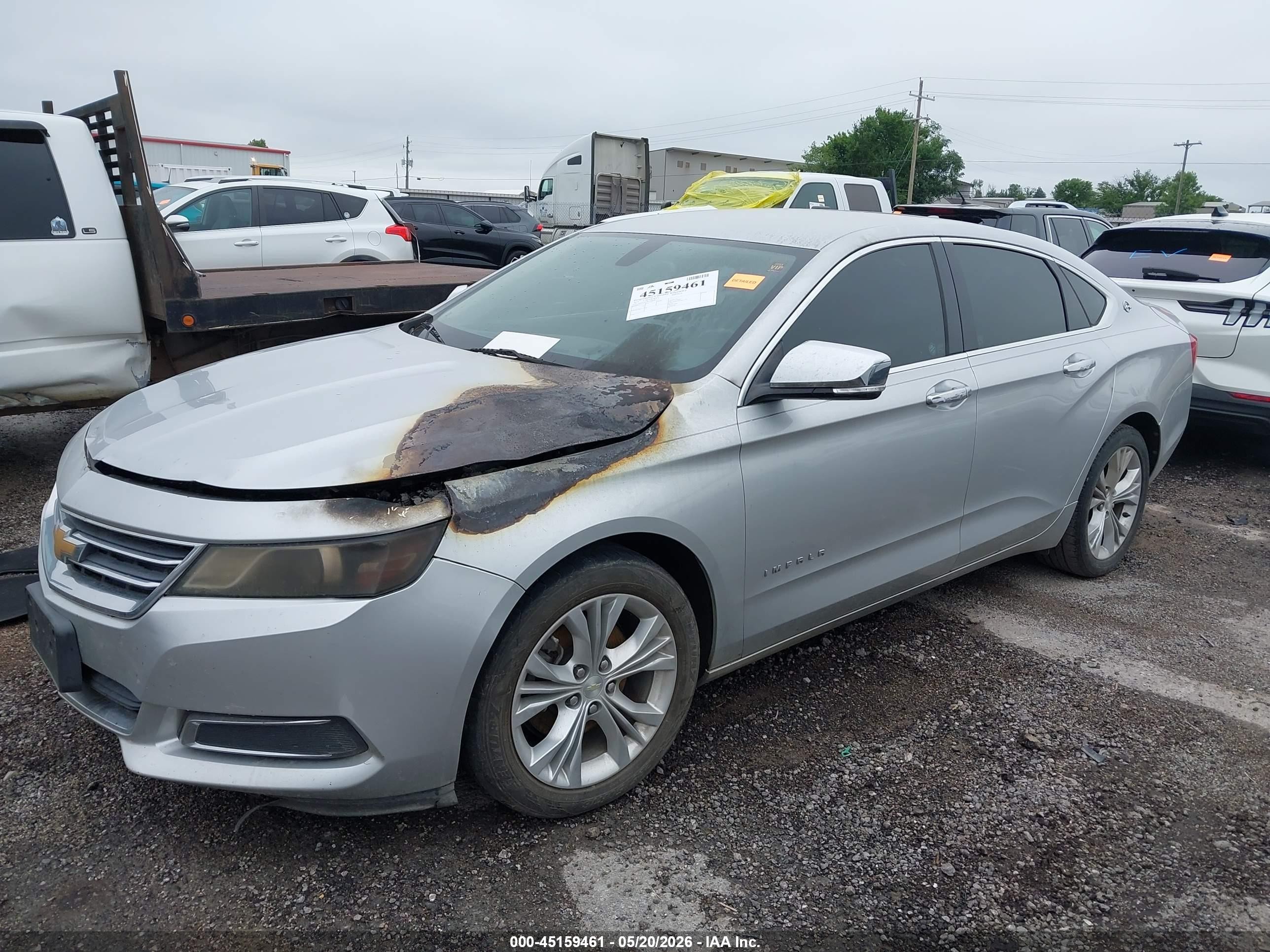 2014 Chevrolet Impala 1lt Silver vin: 1G1115SL8EU168340