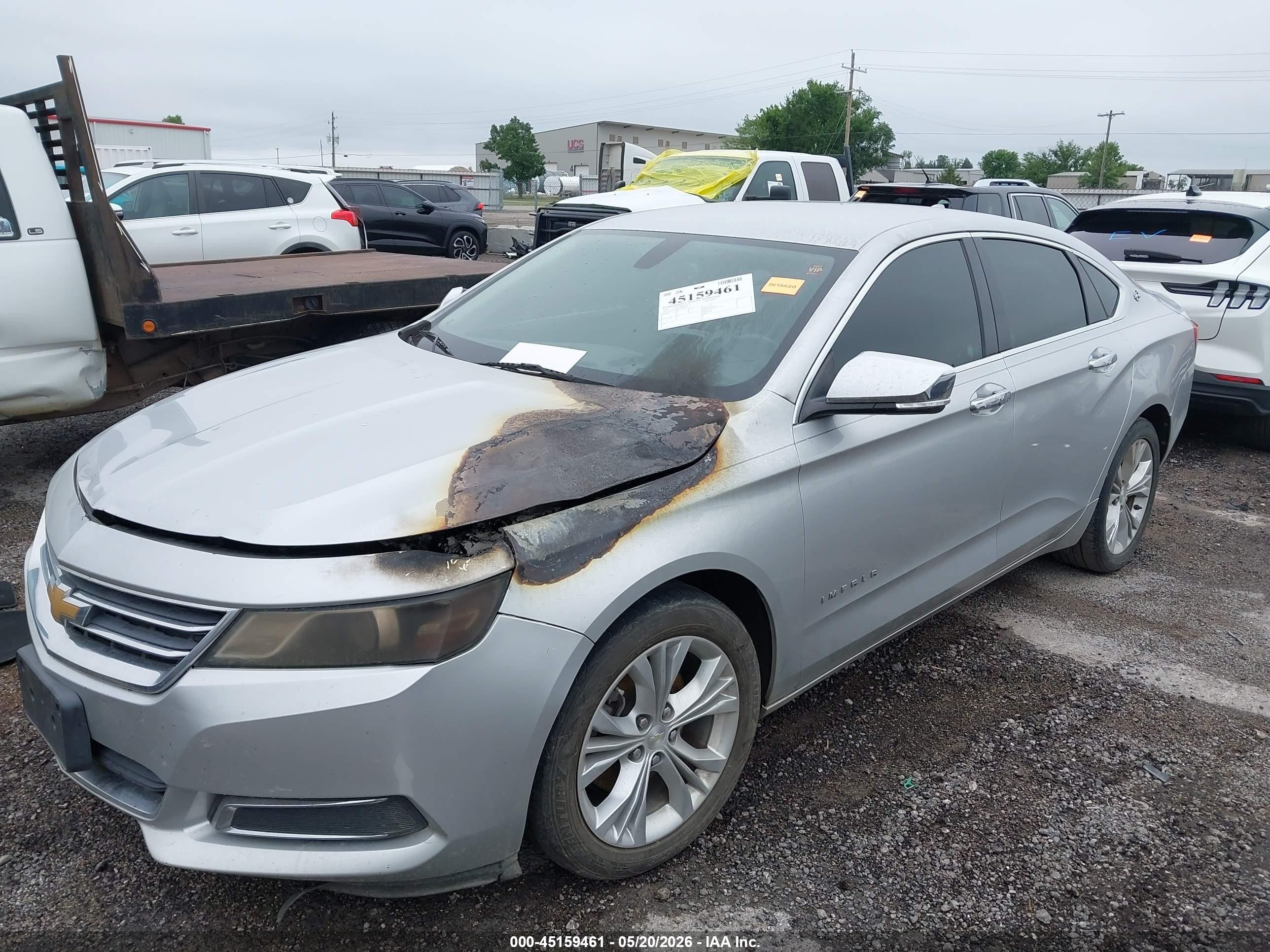 2014 Chevrolet Impala 1lt Silver vin: 1G1115SL8EU168340