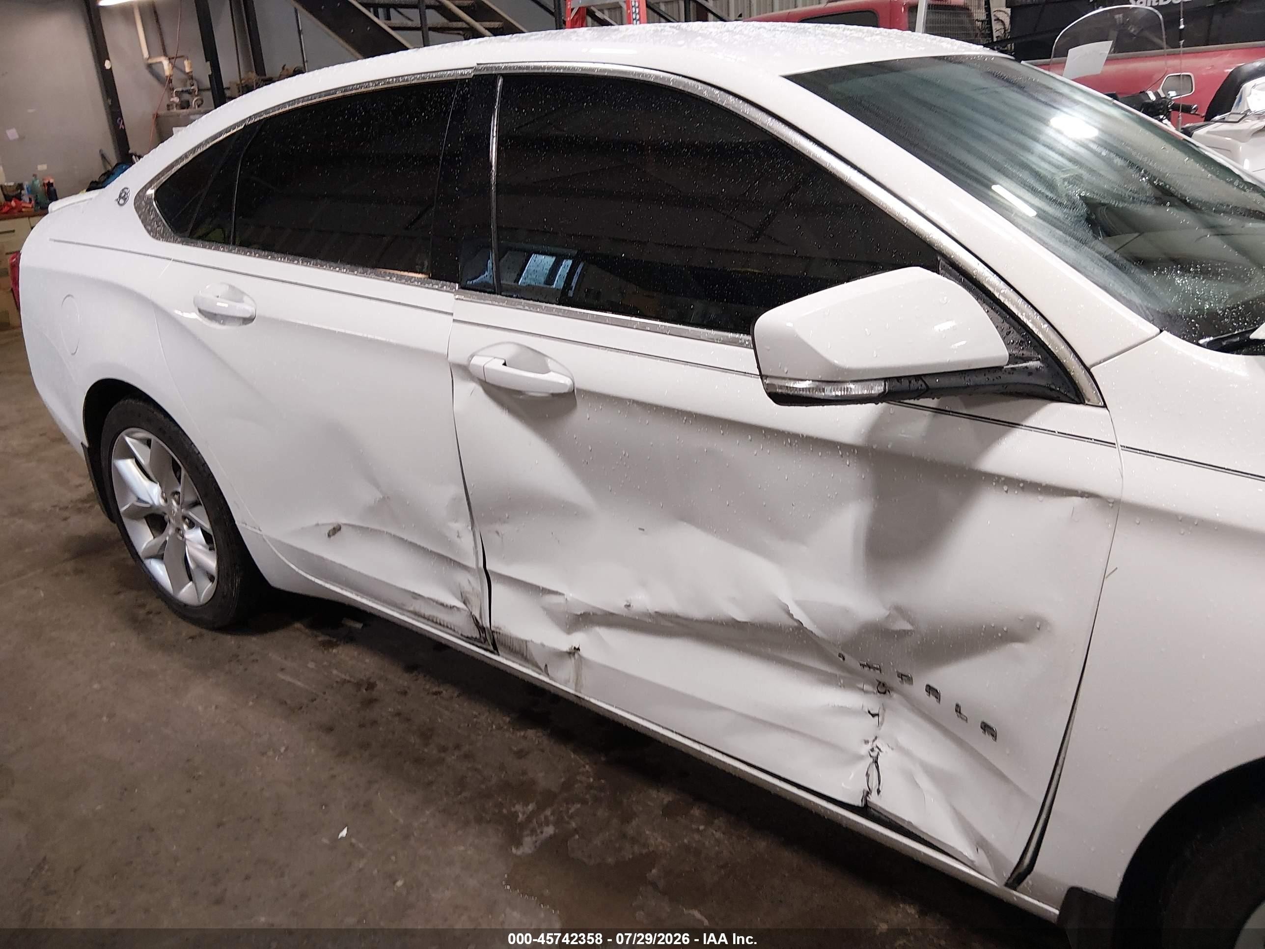 2015 Chevrolet Impala 1lt White vin: 1G1115SL8FU113064