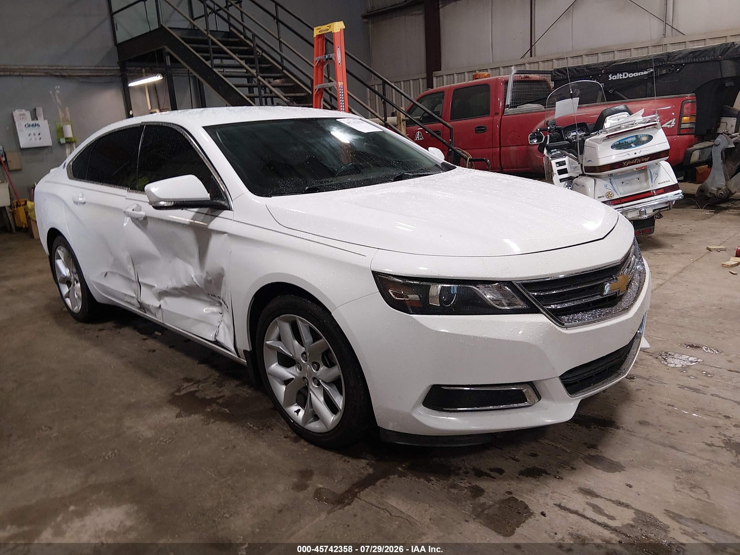2015 Chevrolet Impala 1lt White vin: 1G1115SL8FU113064