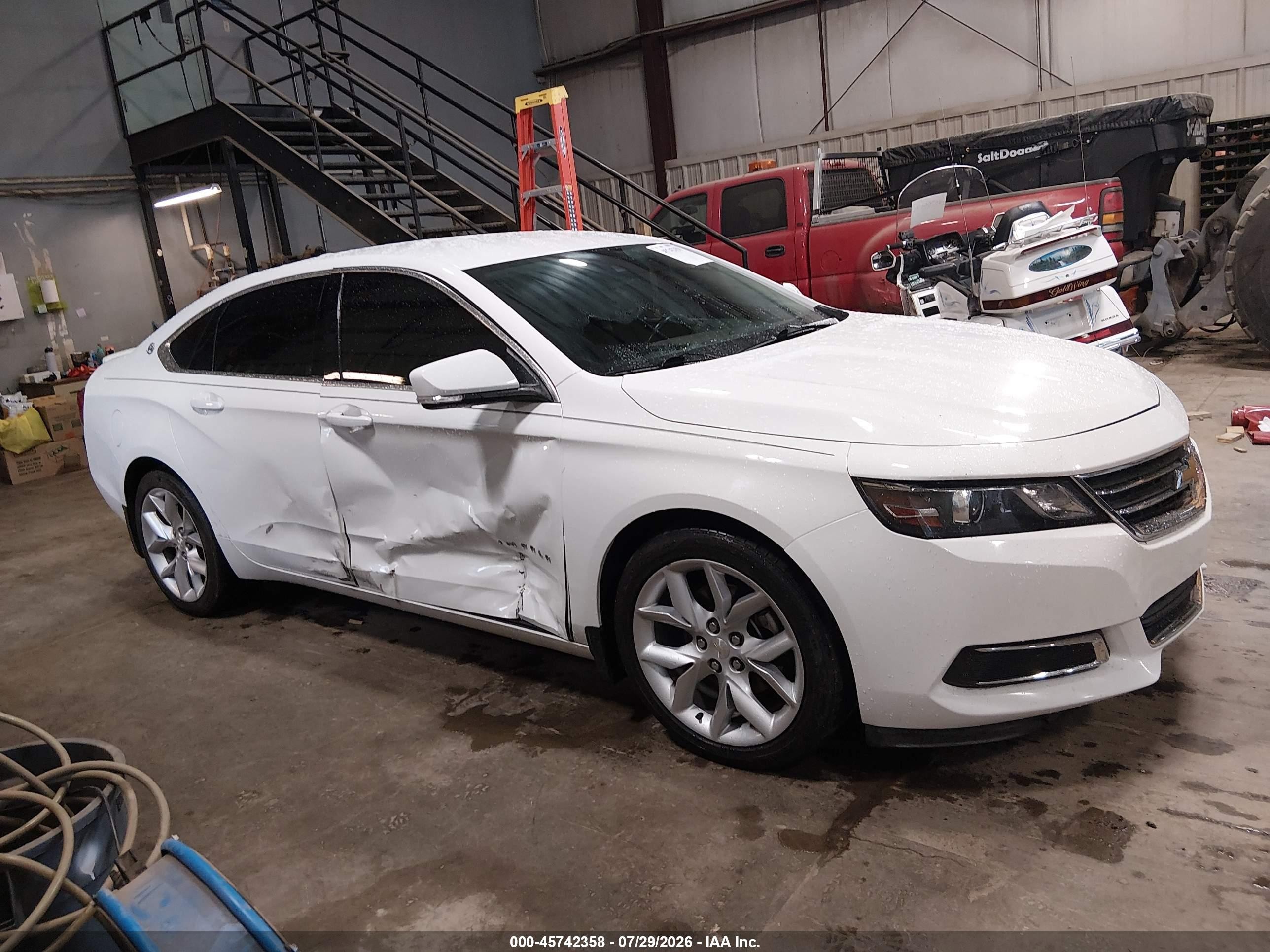 2015 Chevrolet Impala 1lt White vin: 1G1115SL8FU113064