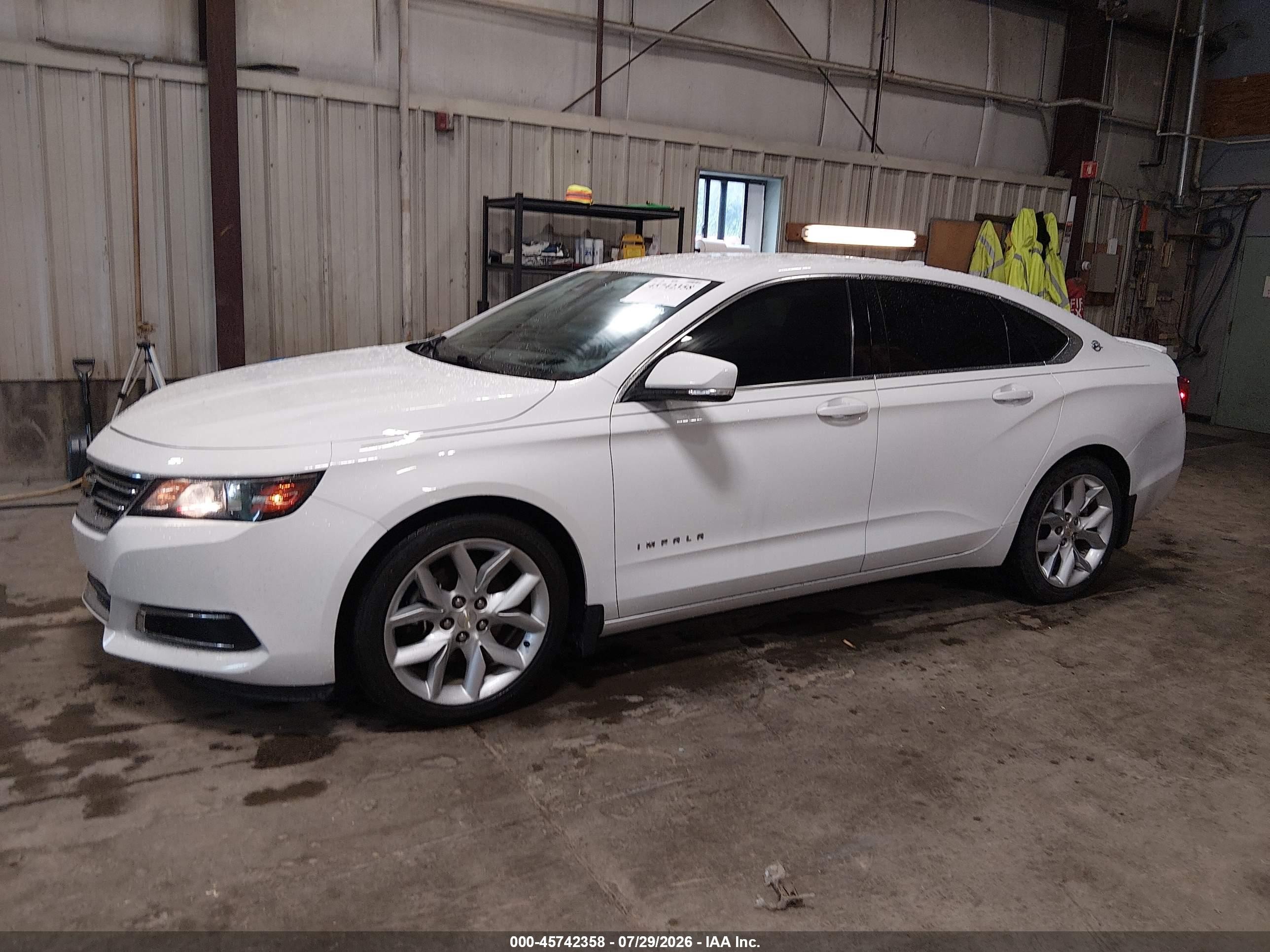 2015 Chevrolet Impala 1lt White vin: 1G1115SL8FU113064