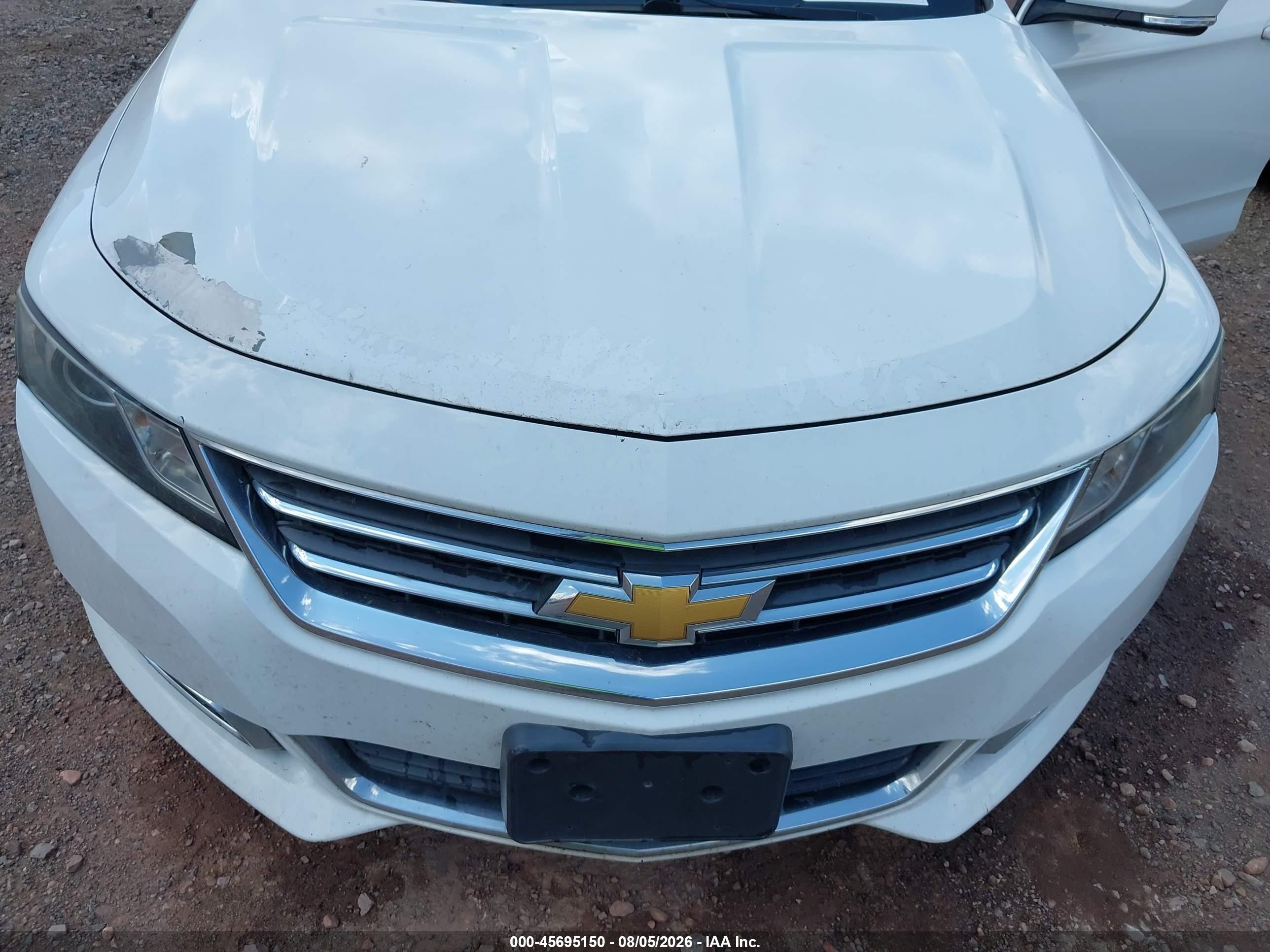 2015 Chevrolet Impala 1lt White vin: 1G1115SL8FU145187