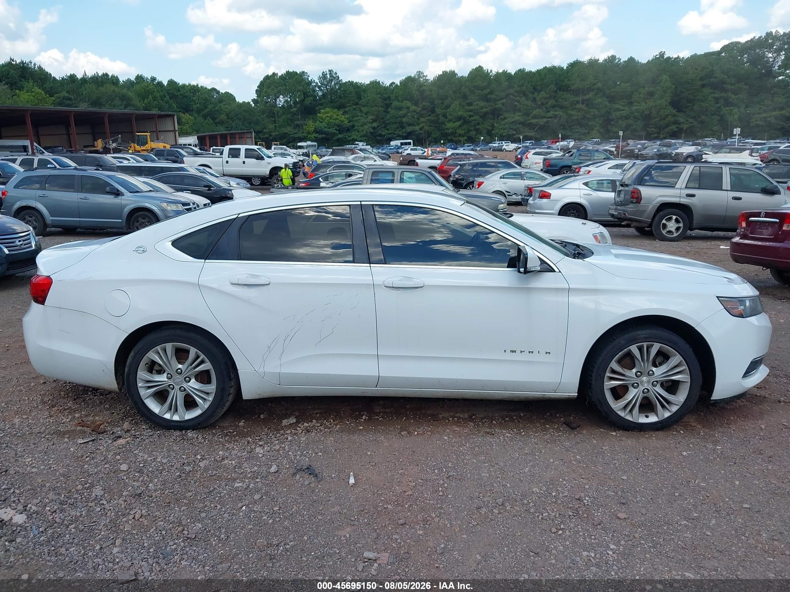 2015 Chevrolet Impala 1lt White vin: 1G1115SL8FU145187