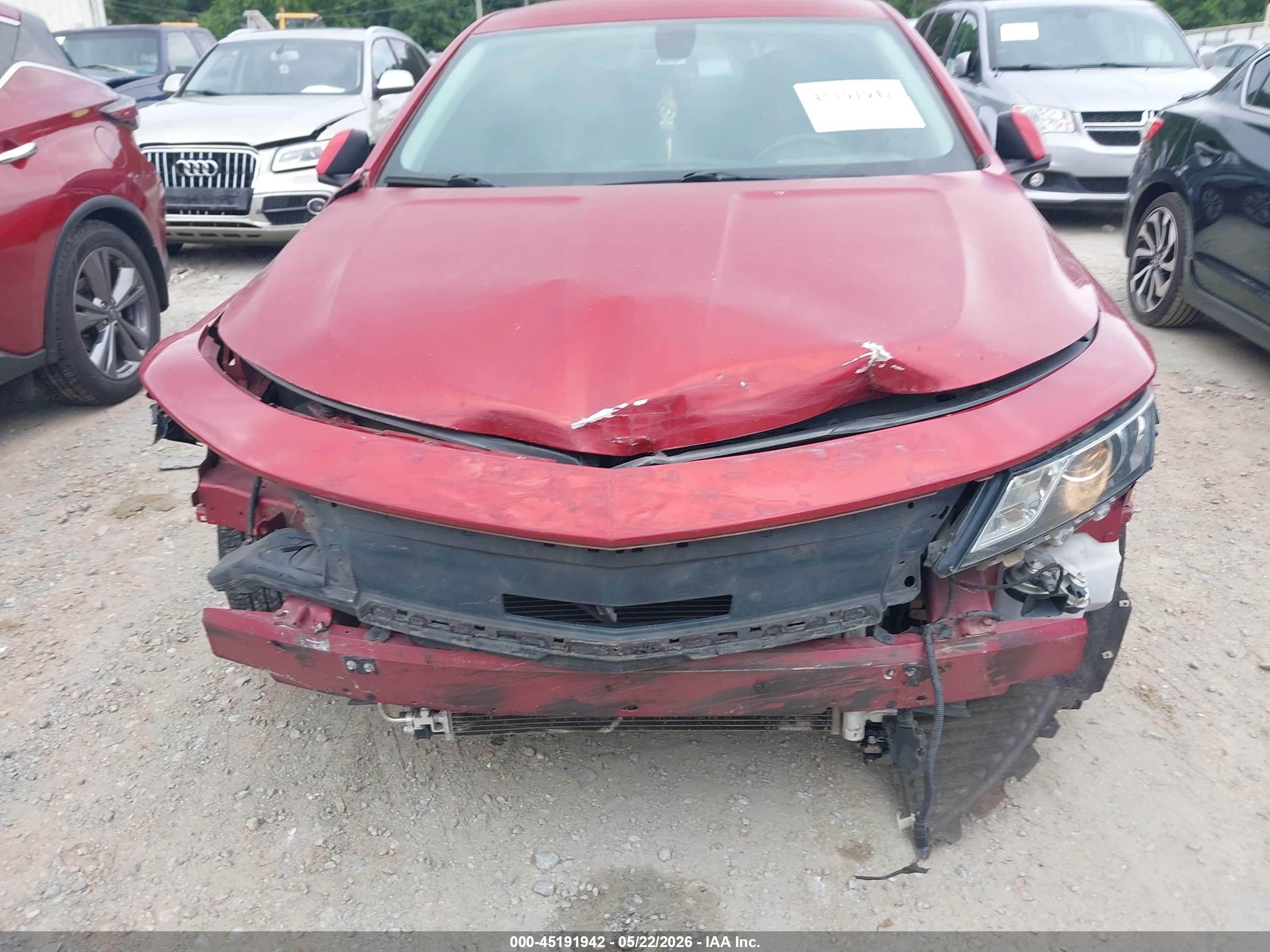 2015 Chevrolet Impala 1lt Red vin: 1G1115SL9FU114112