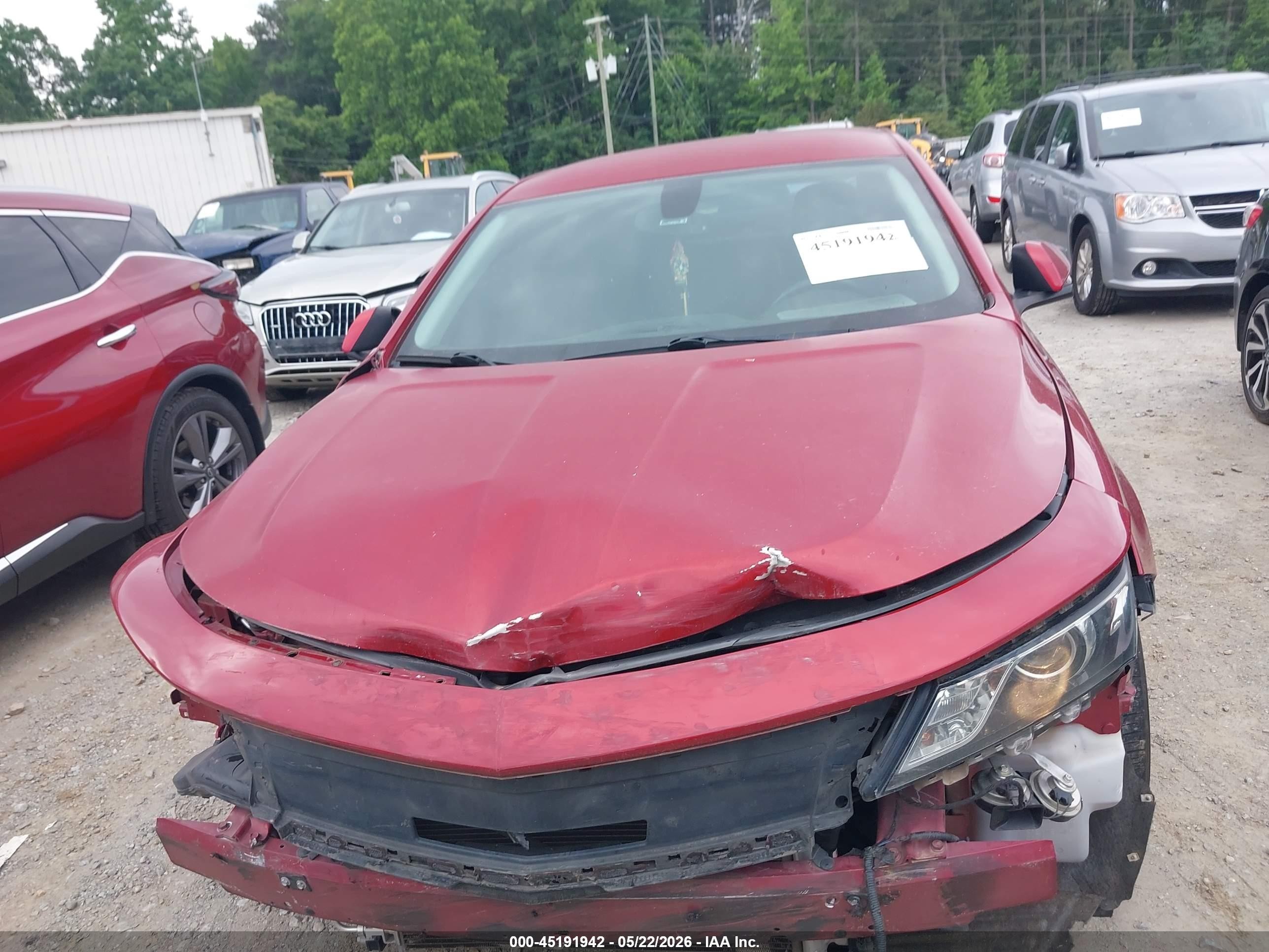 2015 Chevrolet Impala 1lt Red vin: 1G1115SL9FU114112