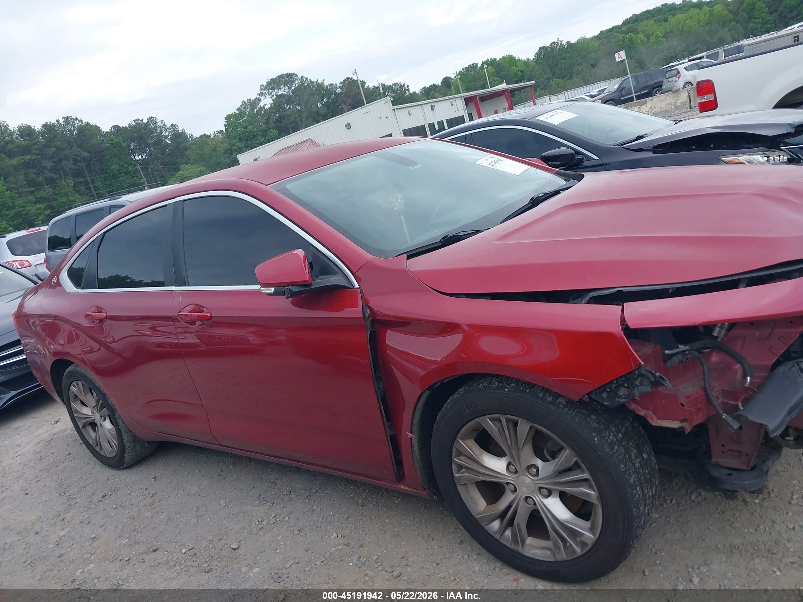 2015 Chevrolet Impala 1lt Red vin: 1G1115SL9FU114112