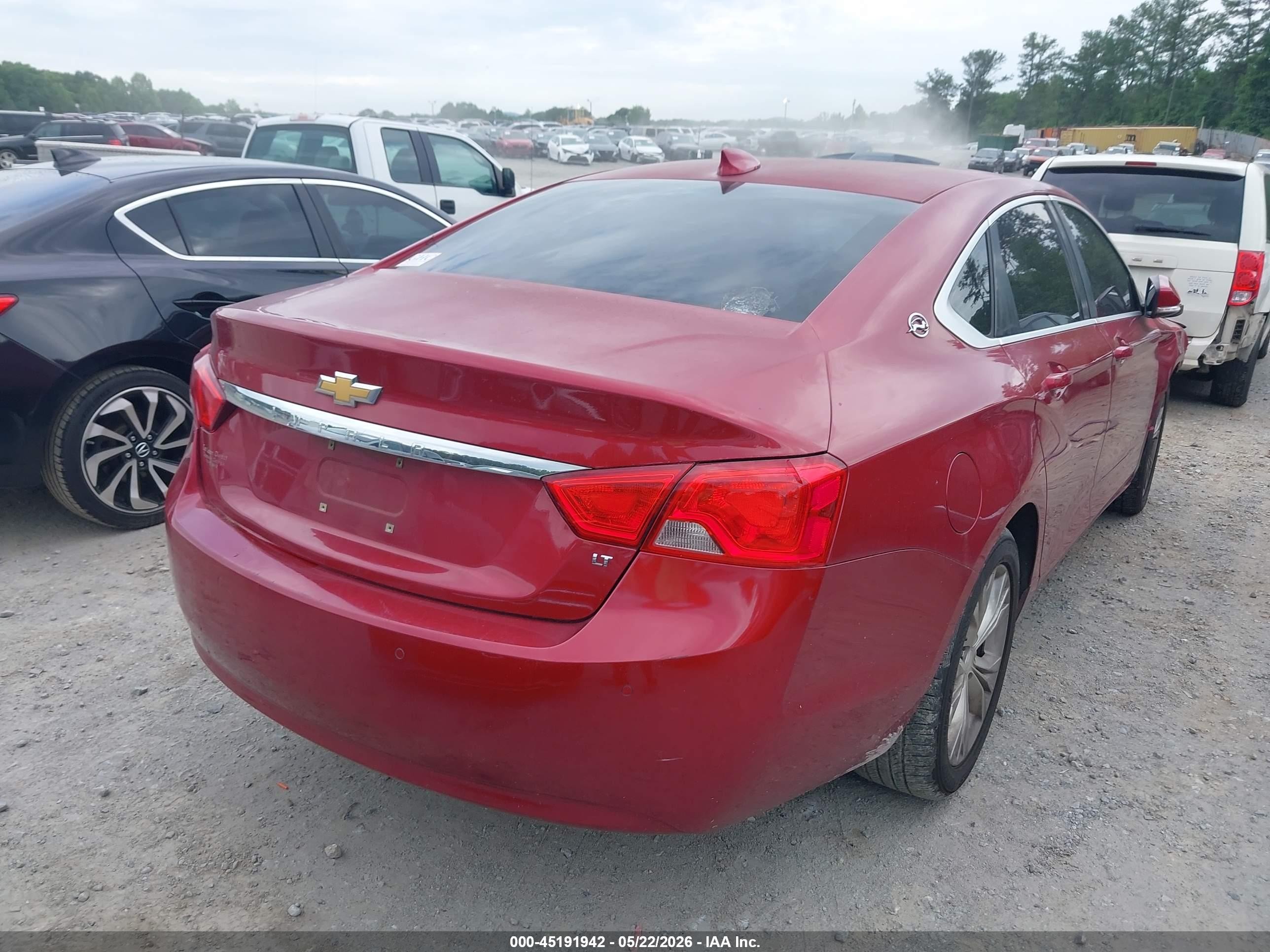 2015 Chevrolet Impala 1lt Red vin: 1G1115SL9FU114112
