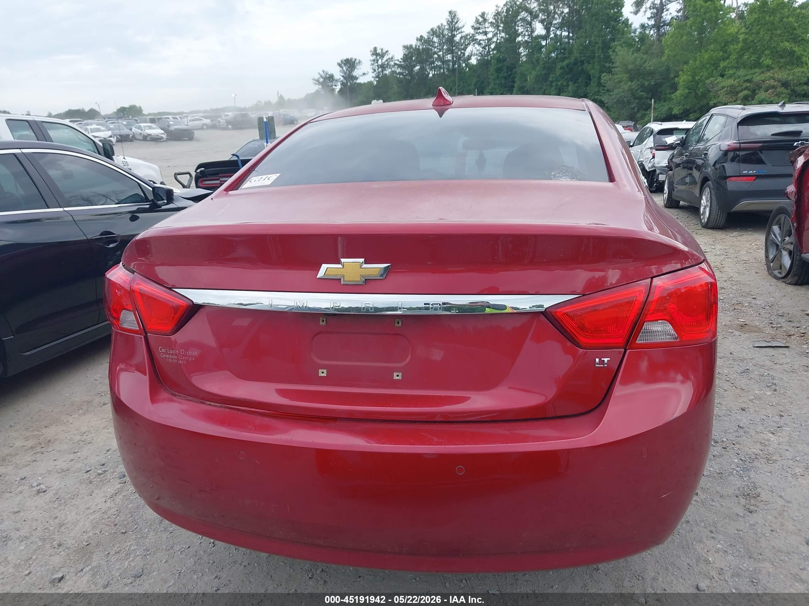 2015 Chevrolet Impala 1lt Red vin: 1G1115SL9FU114112