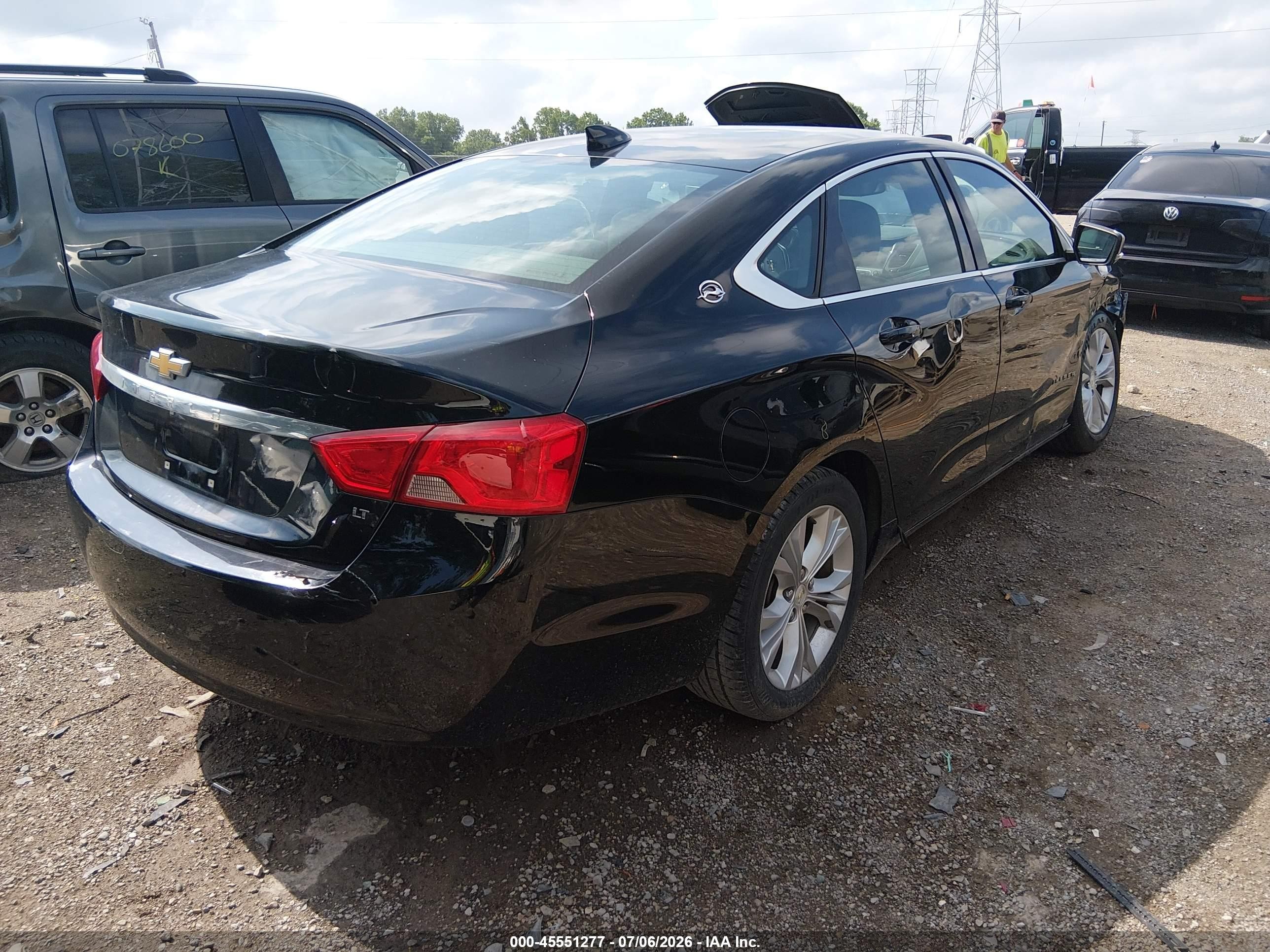 2015 Chevrolet Impala 1lt Black vin: 1G1115SL9FU126535