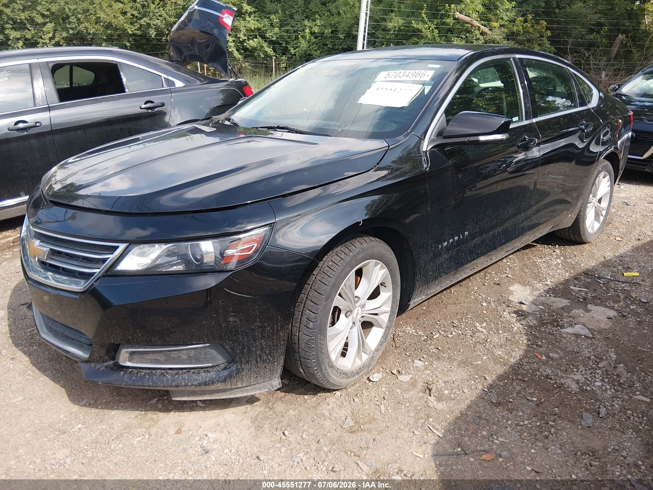2015 Chevrolet Impala 1lt Black vin: 1G1115SL9FU126535