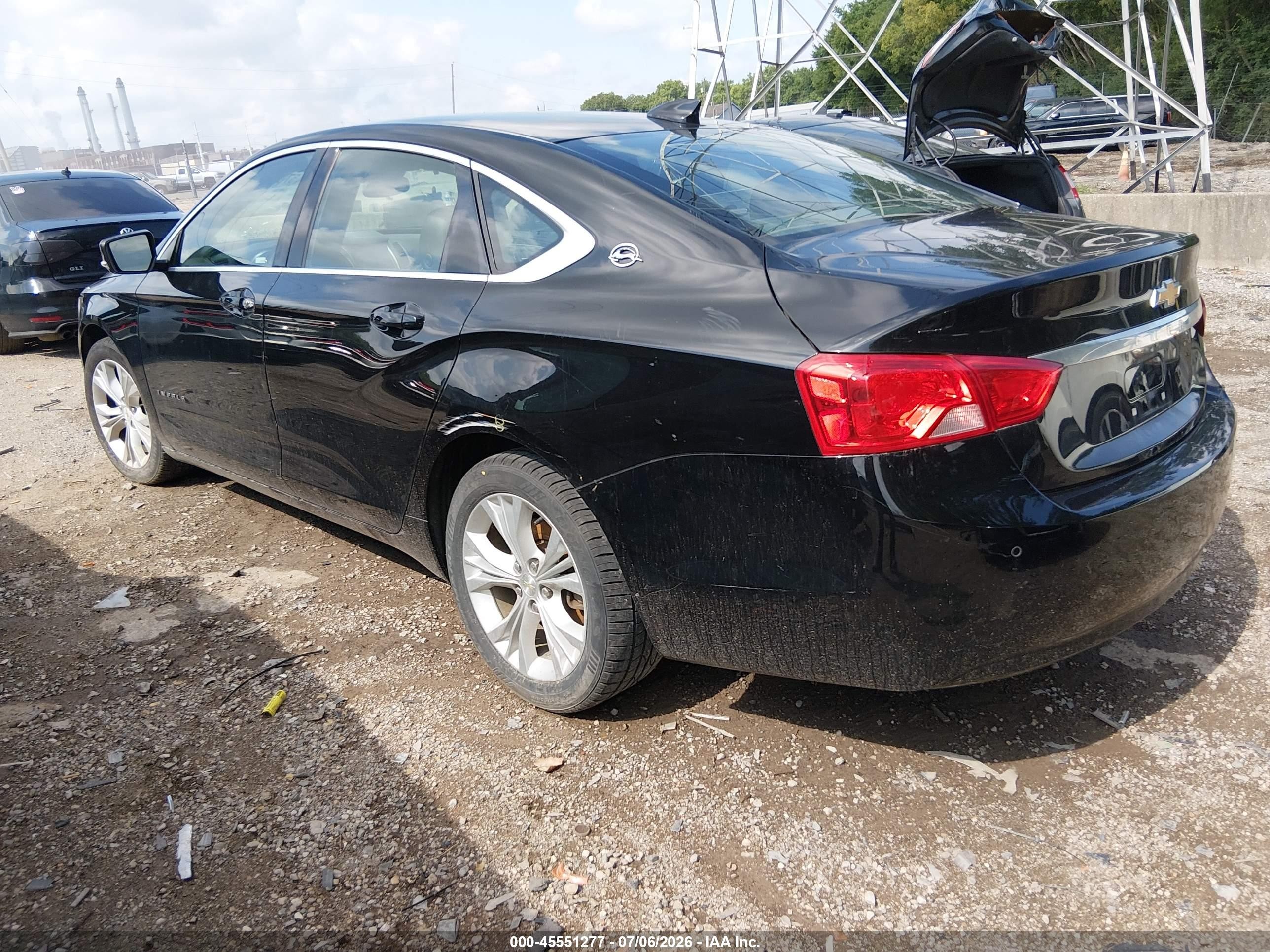 2015 Chevrolet Impala 1lt Black vin: 1G1115SL9FU126535