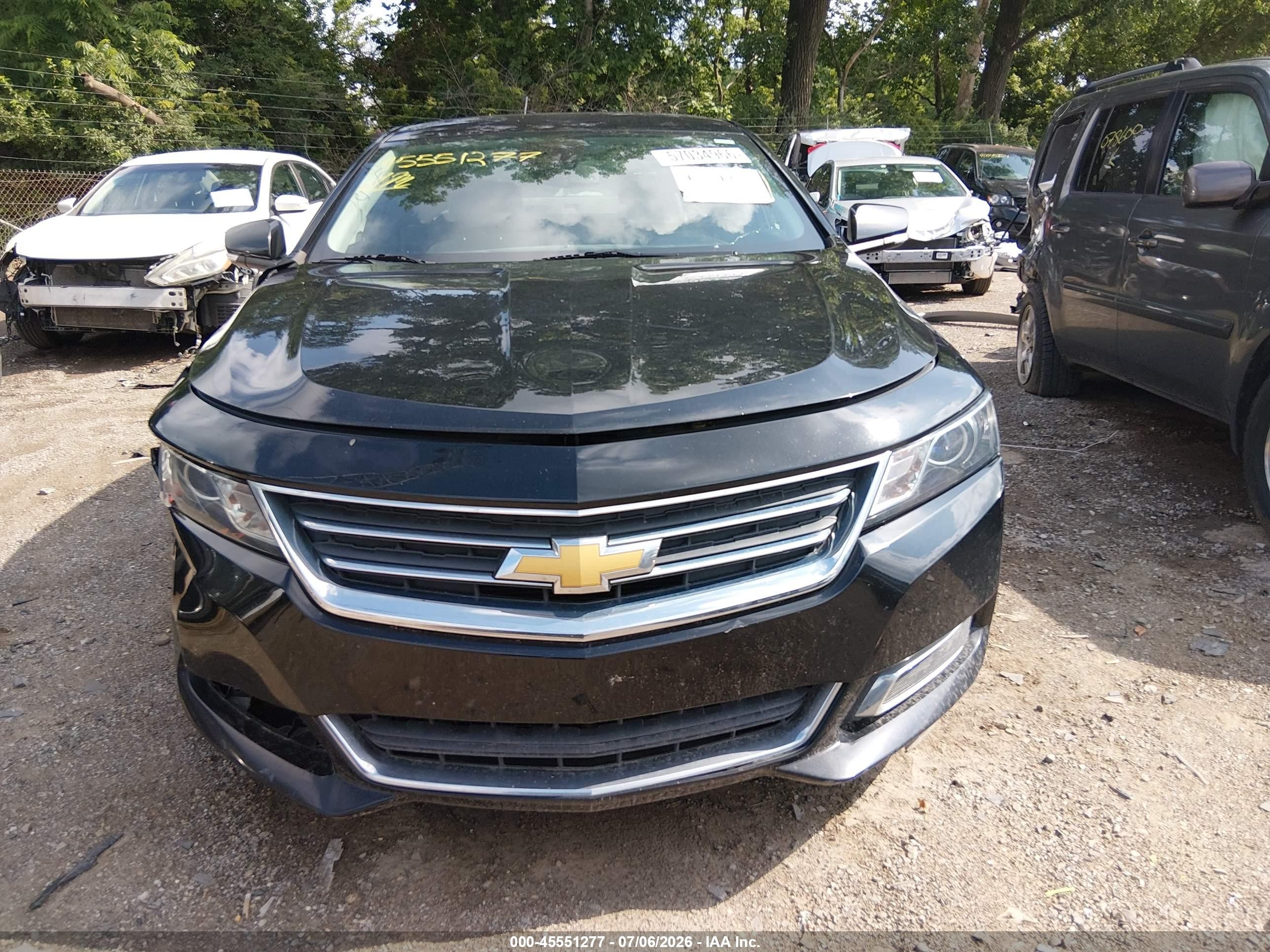 2015 Chevrolet Impala 1lt Black vin: 1G1115SL9FU126535