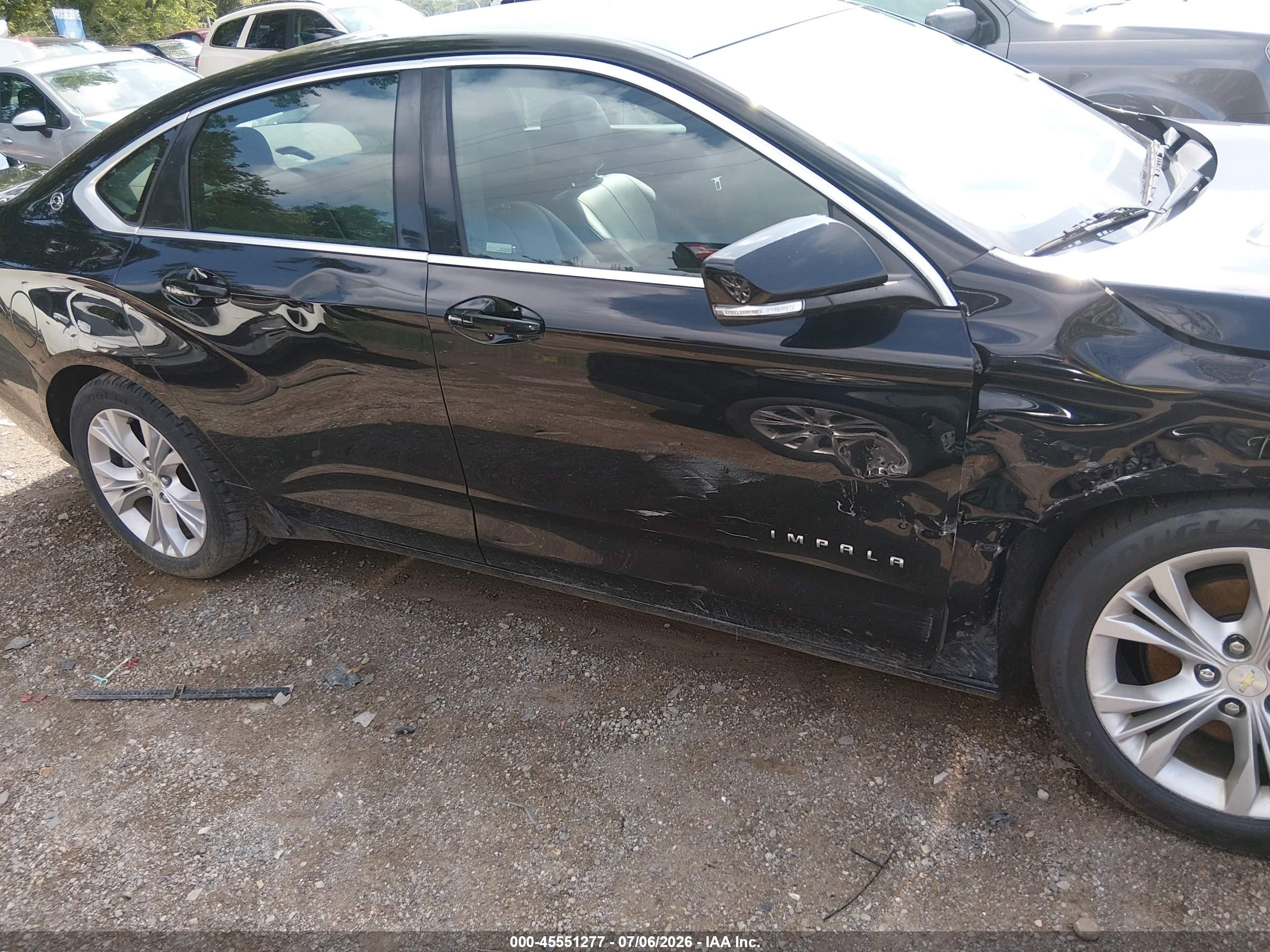 2015 Chevrolet Impala 1lt Black vin: 1G1115SL9FU126535