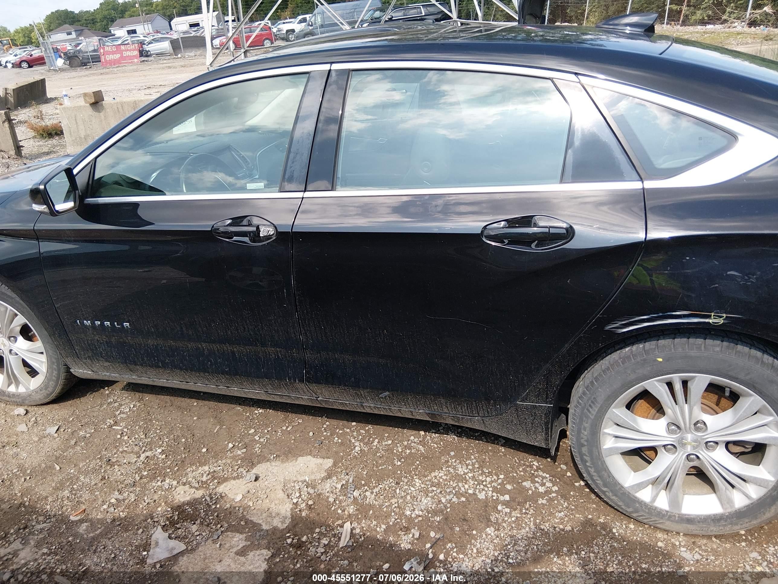 2015 Chevrolet Impala 1lt Black vin: 1G1115SL9FU126535
