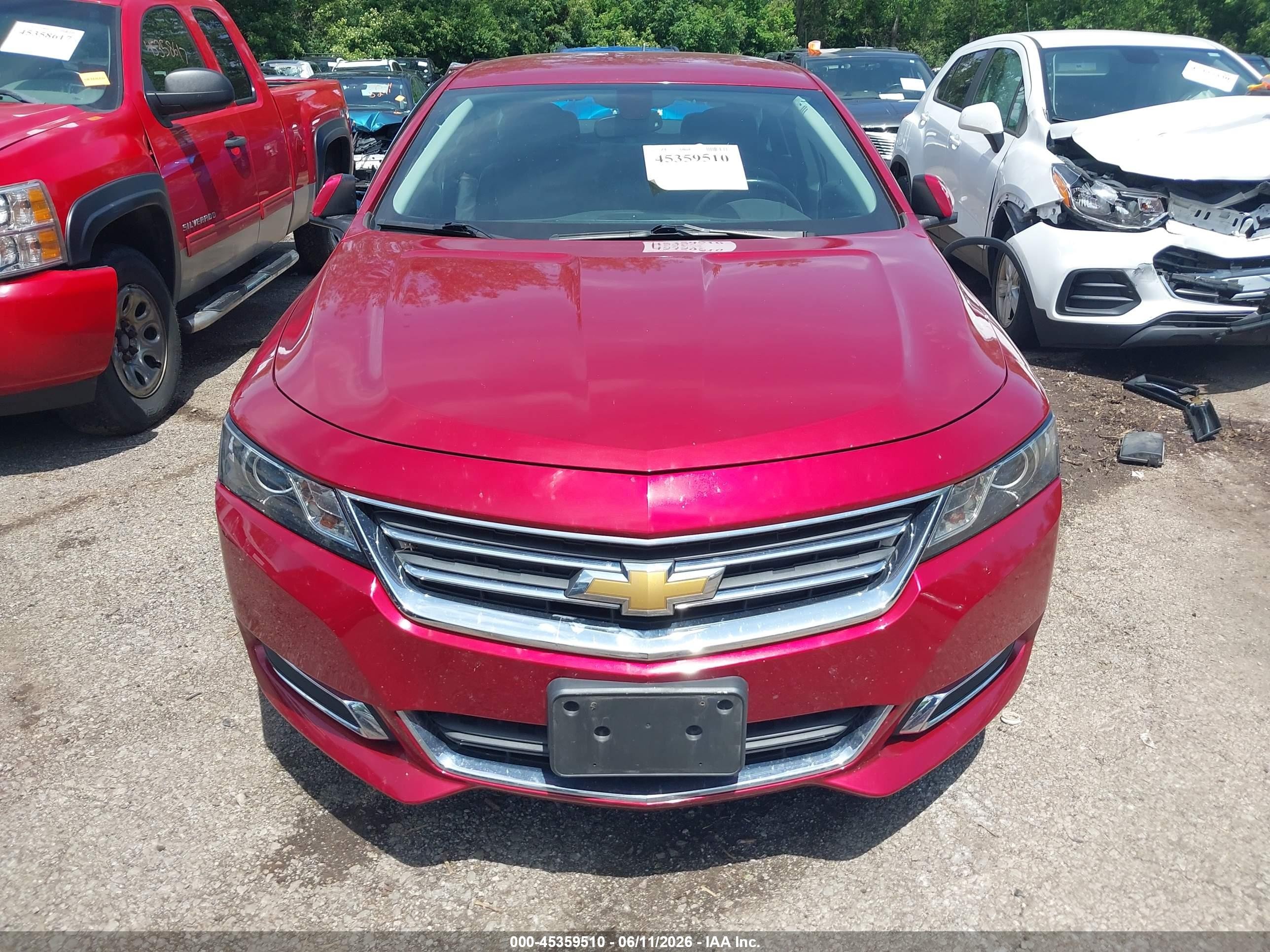 2015 Chevrolet Impala 1lt Red vin: 1G1115SL9FU132562