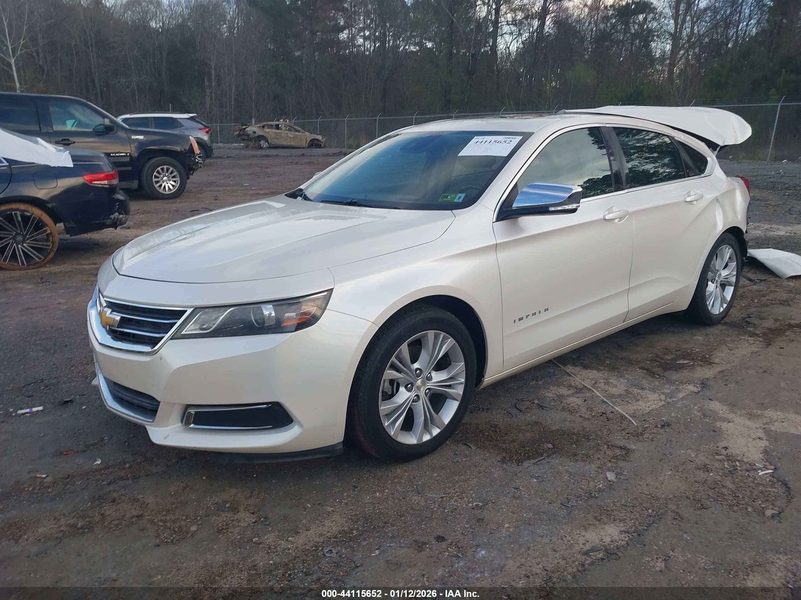2014 Chevrolet Impala 1lt Белый vin: 1G1115SLXEU115607