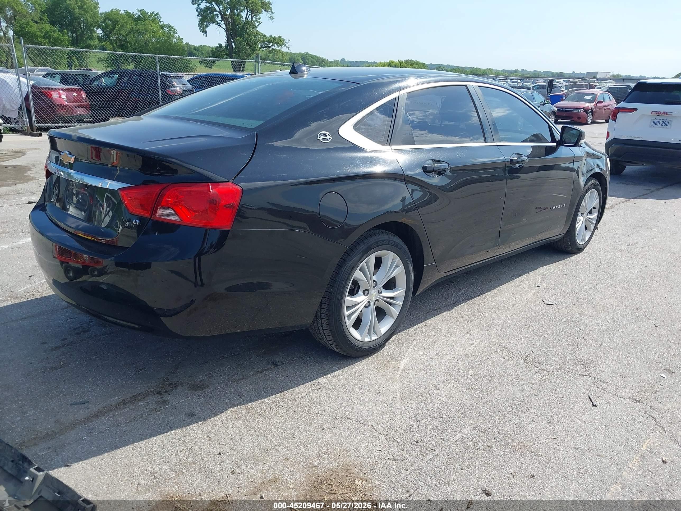 2014 Chevrolet Impala 1lt Black vin: 1G1115SLXEU116529