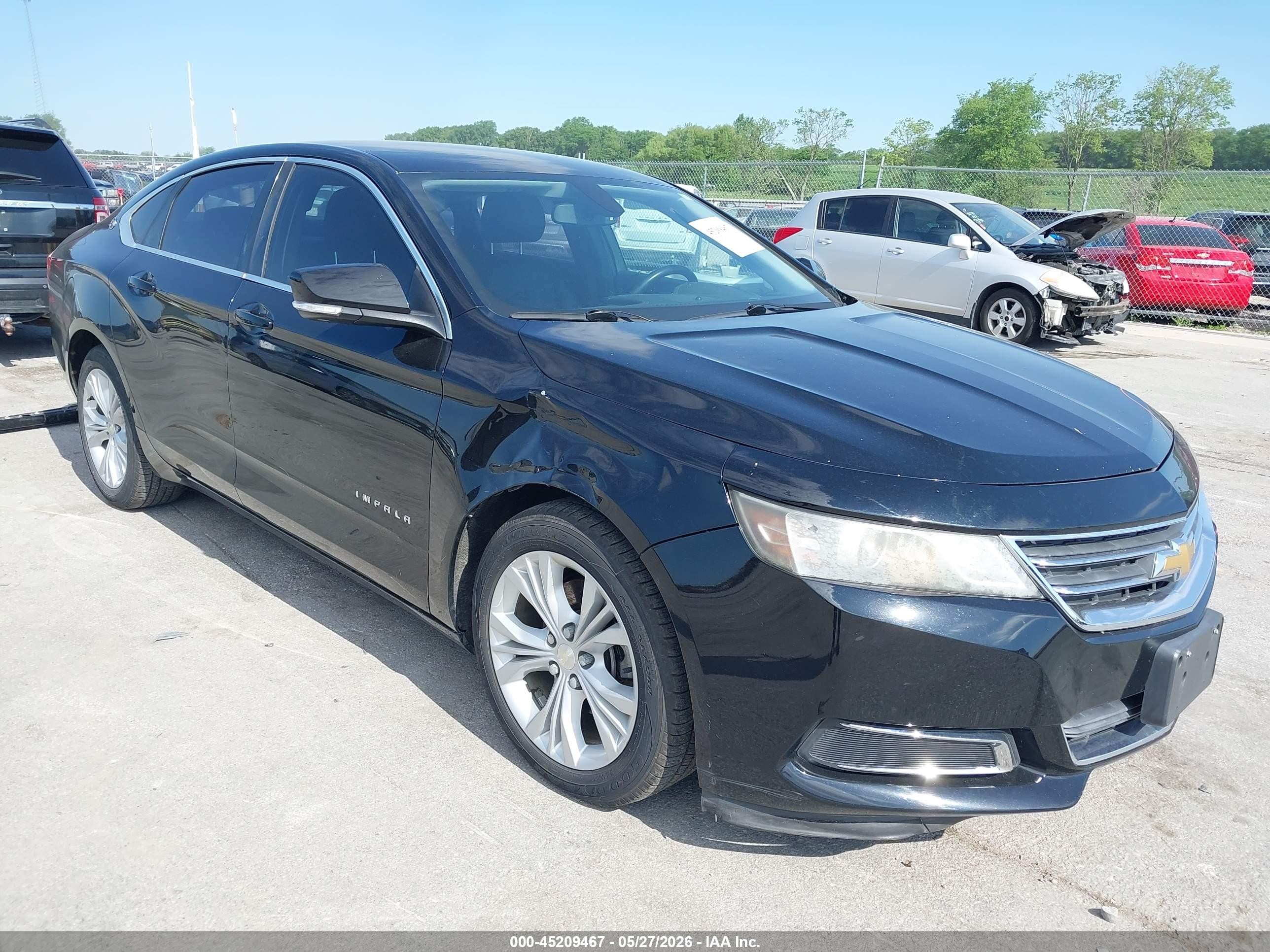 2014 Chevrolet Impala 1lt Black vin: 1G1115SLXEU116529