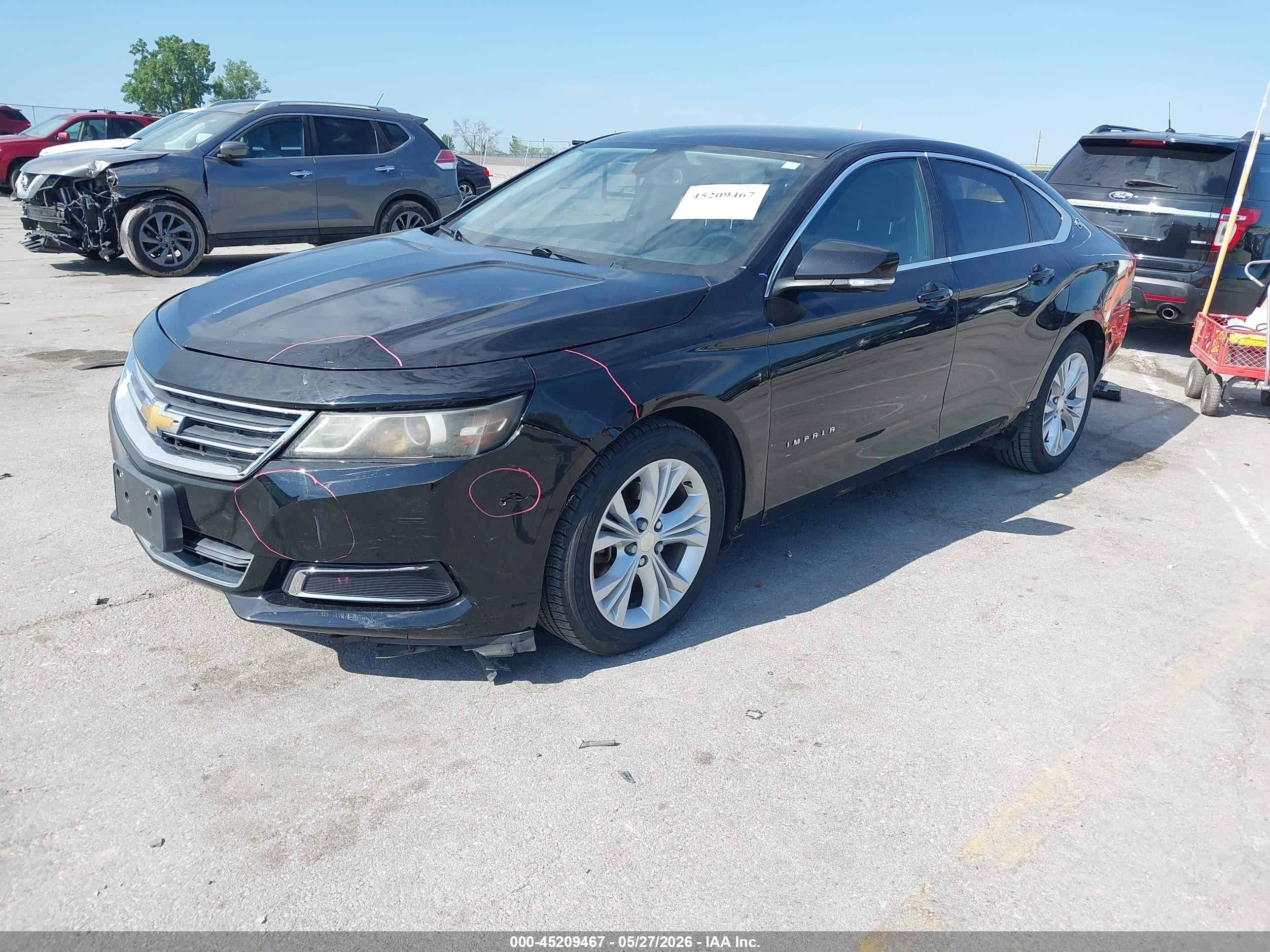 2014 Chevrolet Impala 1lt Black vin: 1G1115SLXEU116529