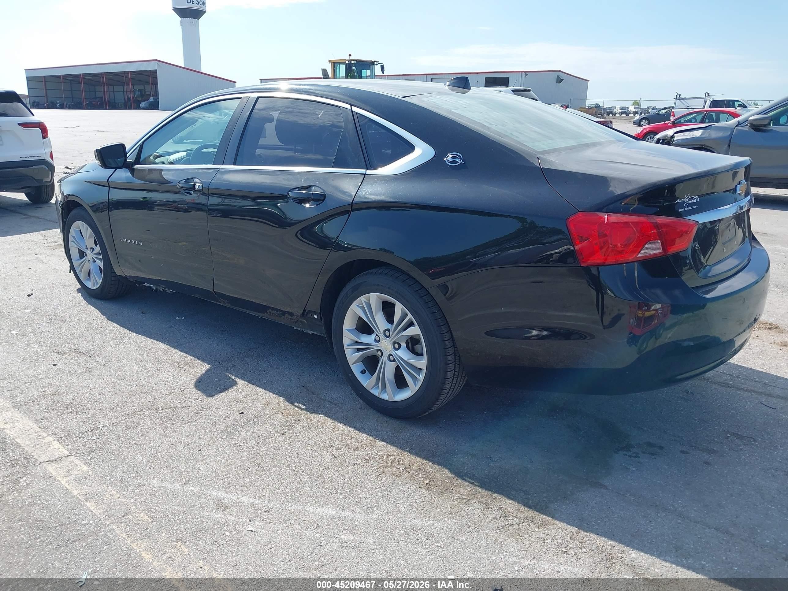 2014 Chevrolet Impala 1lt Black vin: 1G1115SLXEU116529