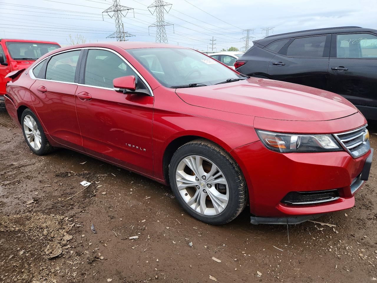 2014 Chevrolet Impala Lt Red vin: 1G1115SLXEU126395
