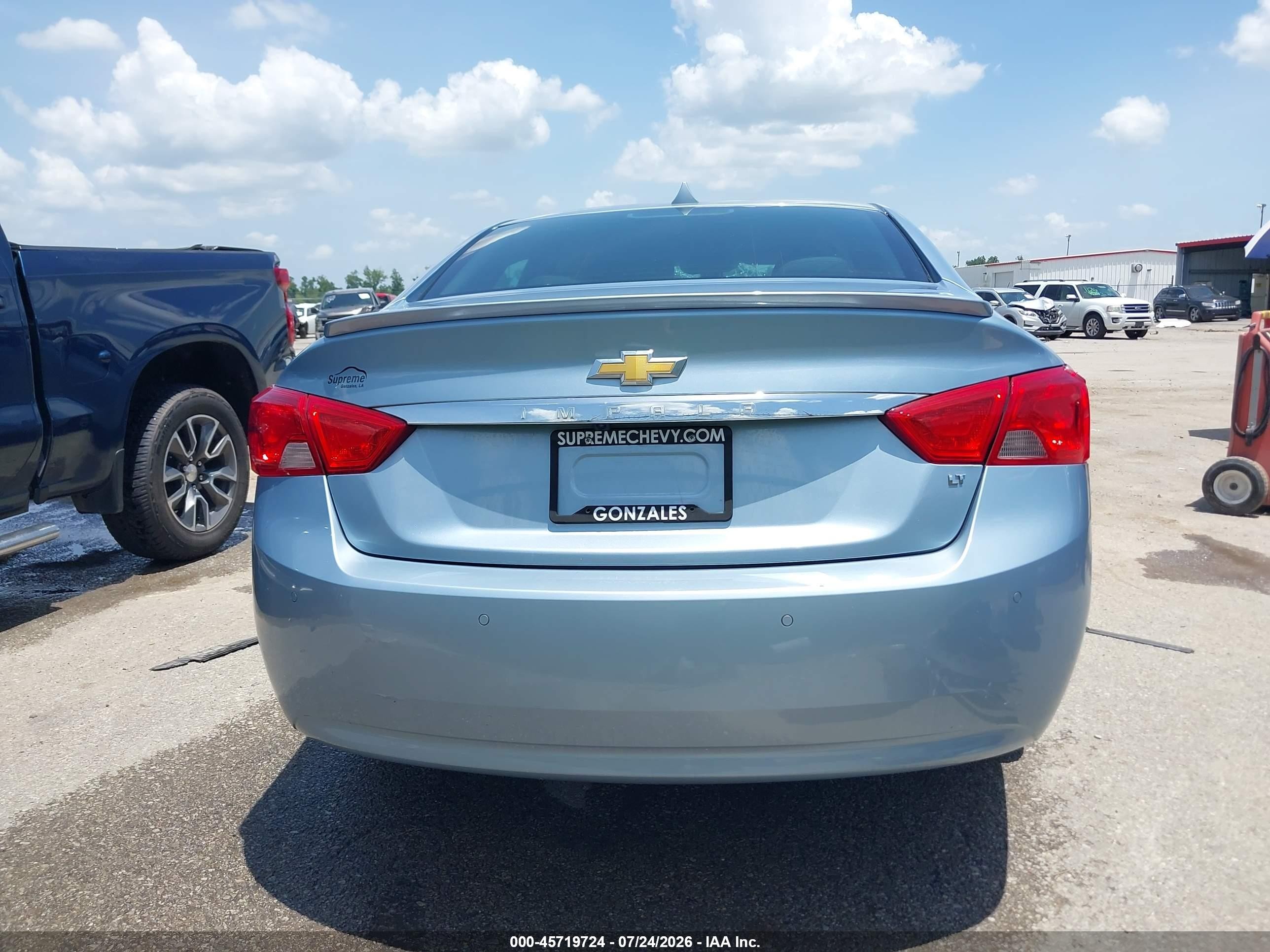 2014 Chevrolet Impala 1lt Light Blue vin: 1G1115SLXEU147828