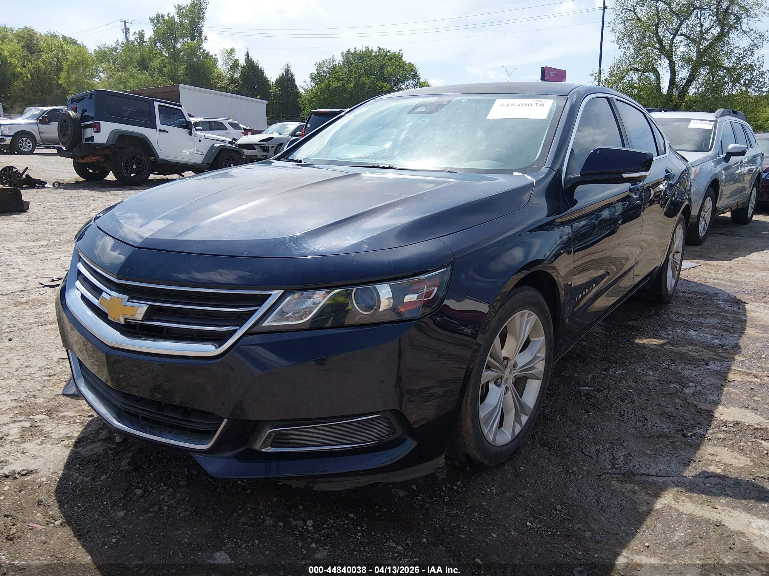 2015 Chevrolet Impala 1lt Dark Blue vin: 1G1115SLXFU129377