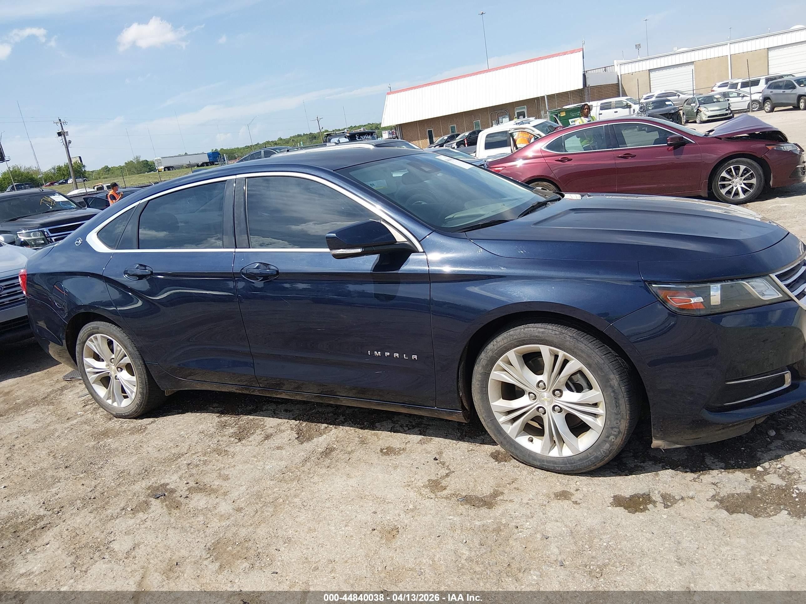 2015 Chevrolet Impala 1lt Dark Blue vin: 1G1115SLXFU129377