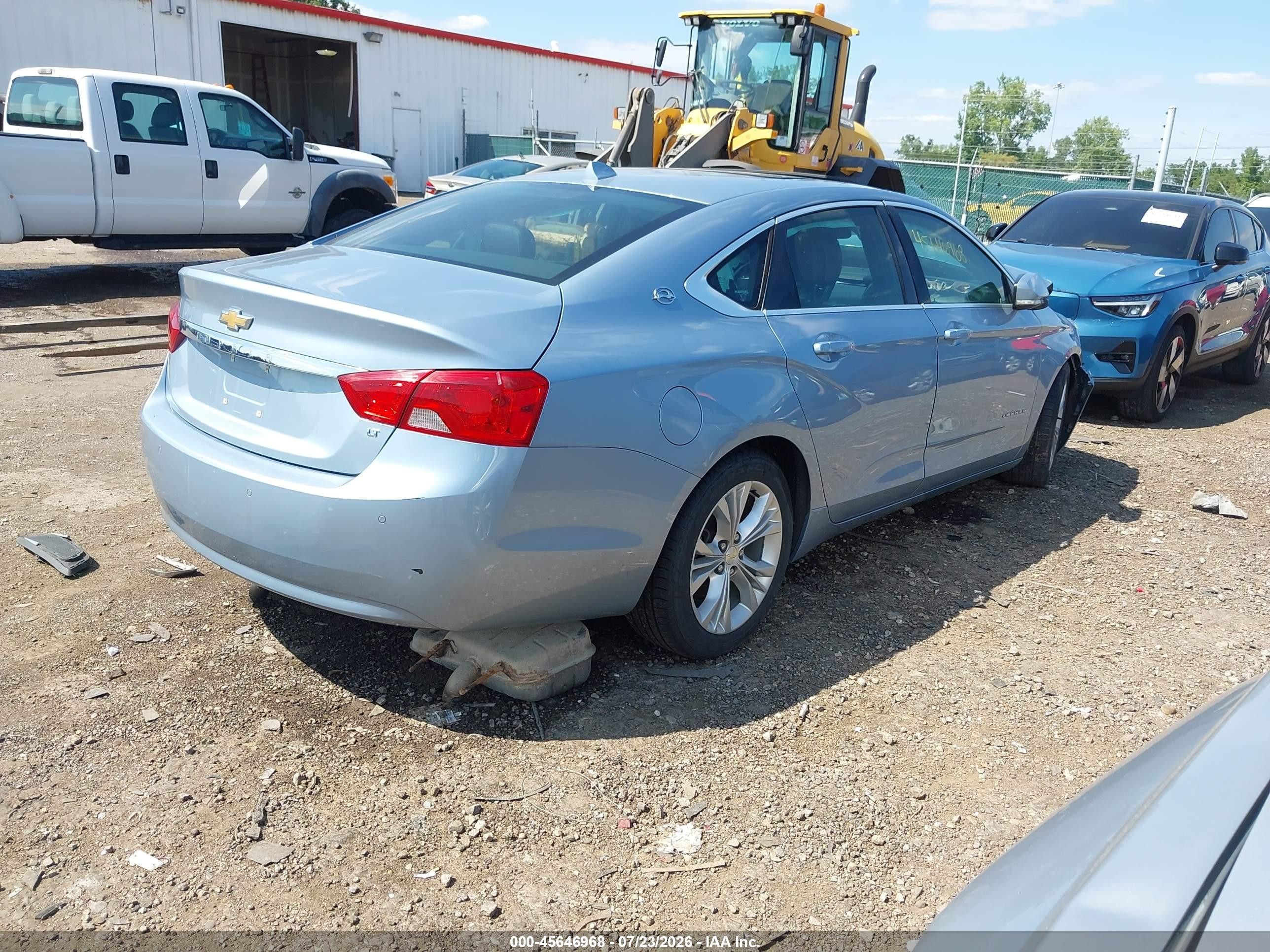 2014 Chevrolet Impala 2lt Light Blue vin: 1G1125S30EU143543