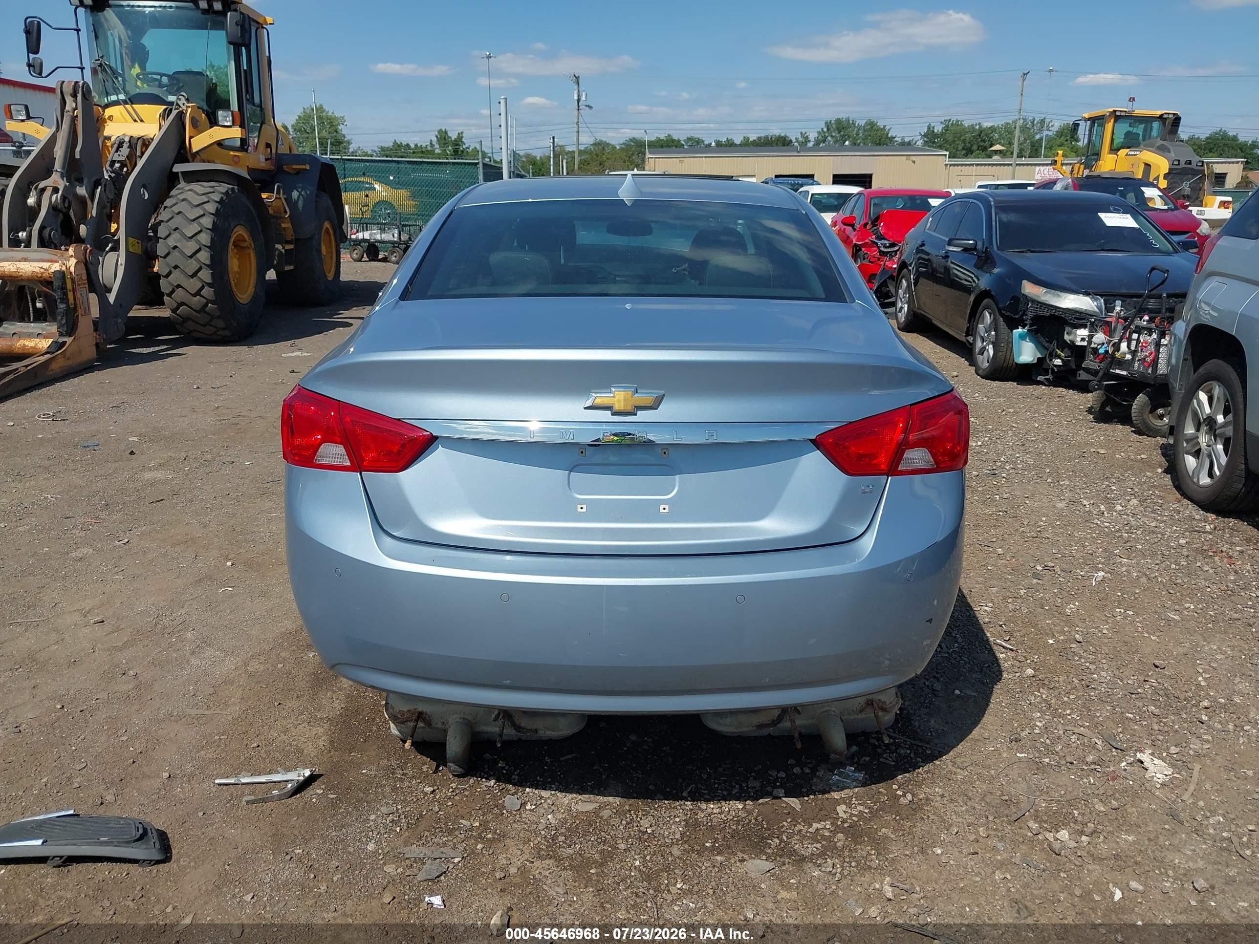 2014 Chevrolet Impala 2lt Light Blue vin: 1G1125S30EU143543